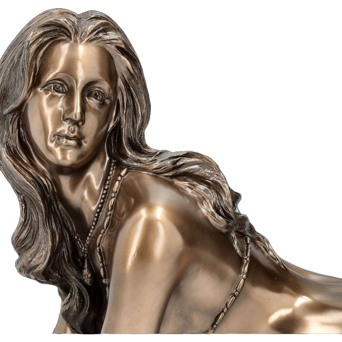 Large Lying Mermaid Statue
