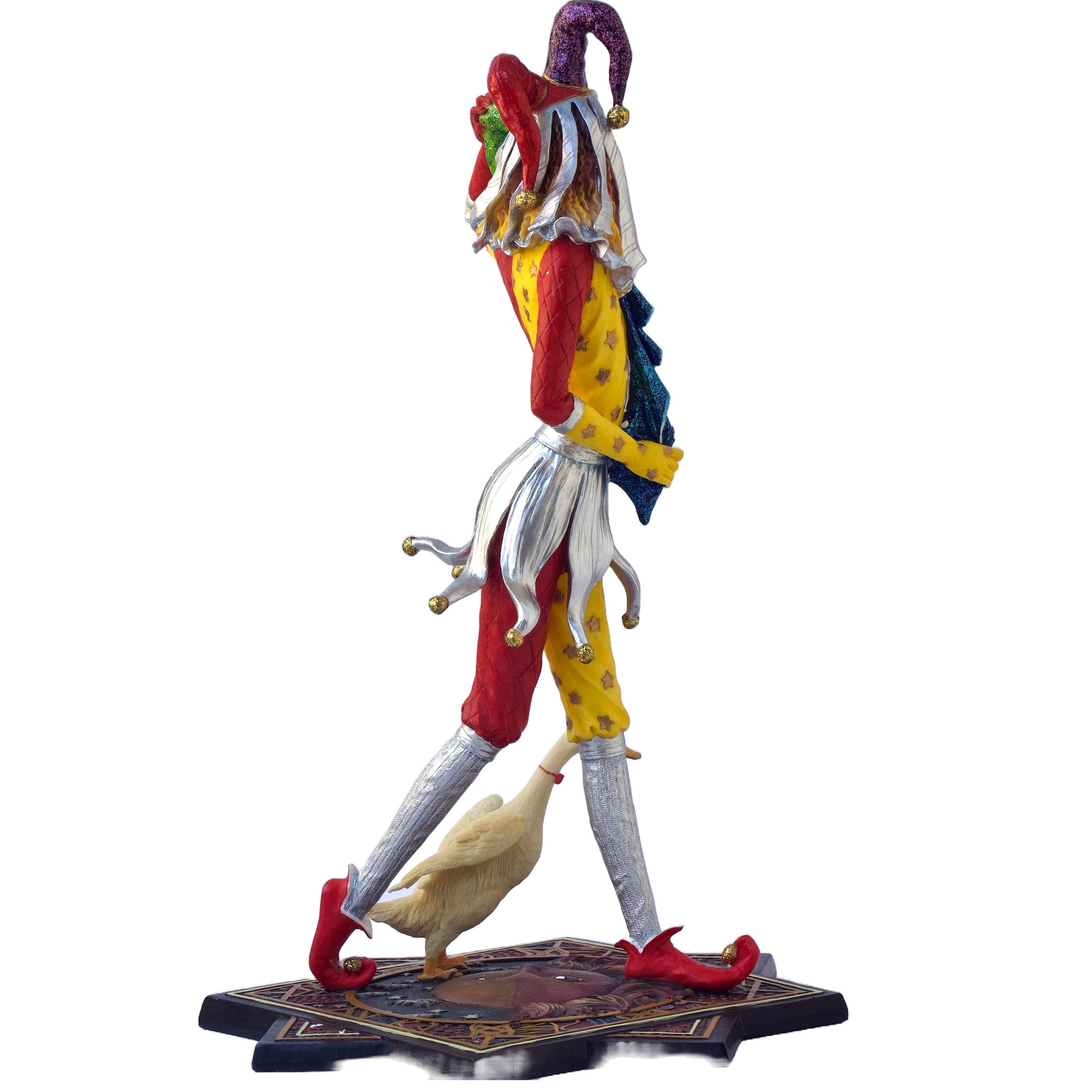 Jester Clown with Duck Figurine - Veronese Design