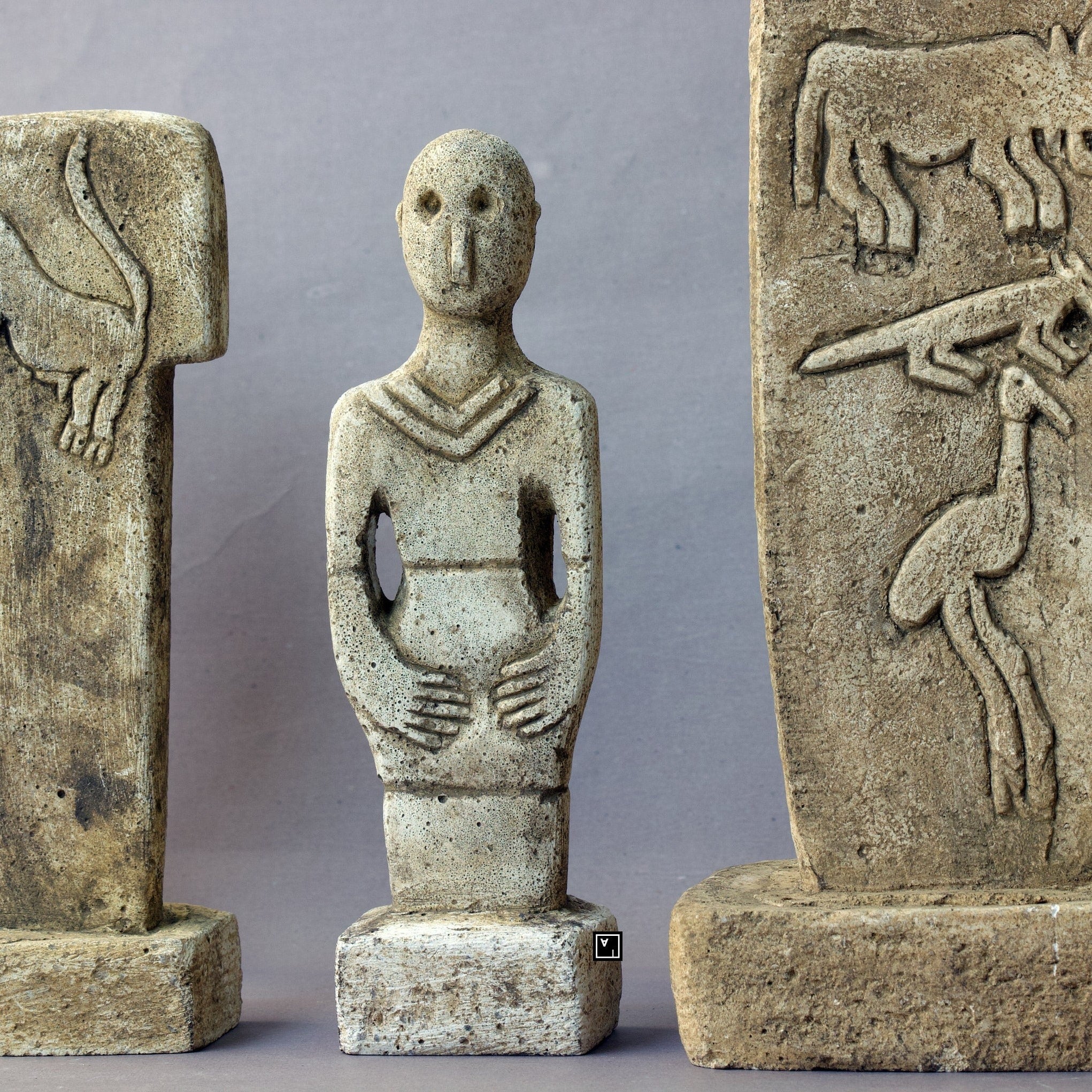 World's Oldest Temple Gobeklitepe Stones statue with Urfa Man carving from Limestone