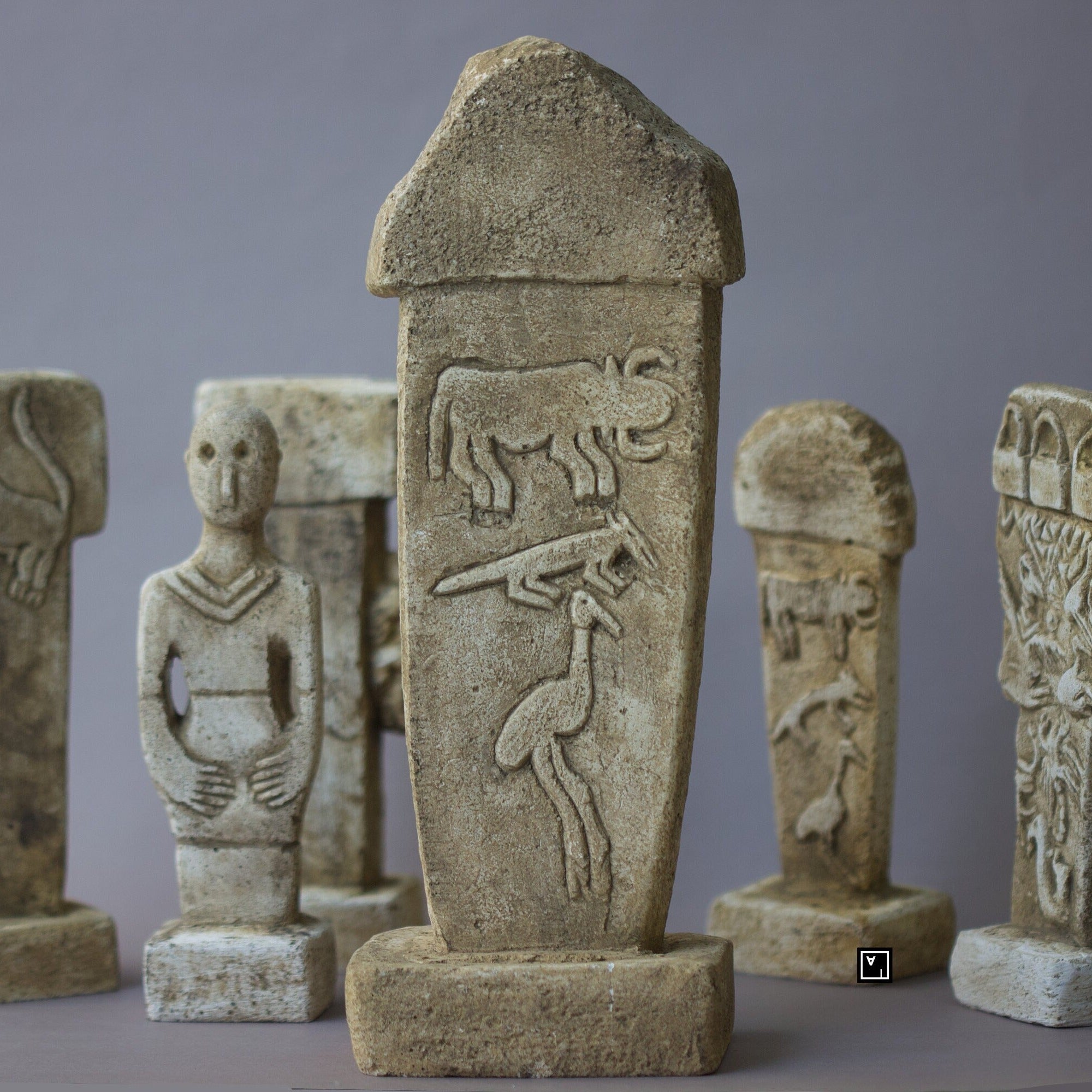World's Oldest Temple Gobeklitepe Stones statue with Urfa Man carving from Limestone