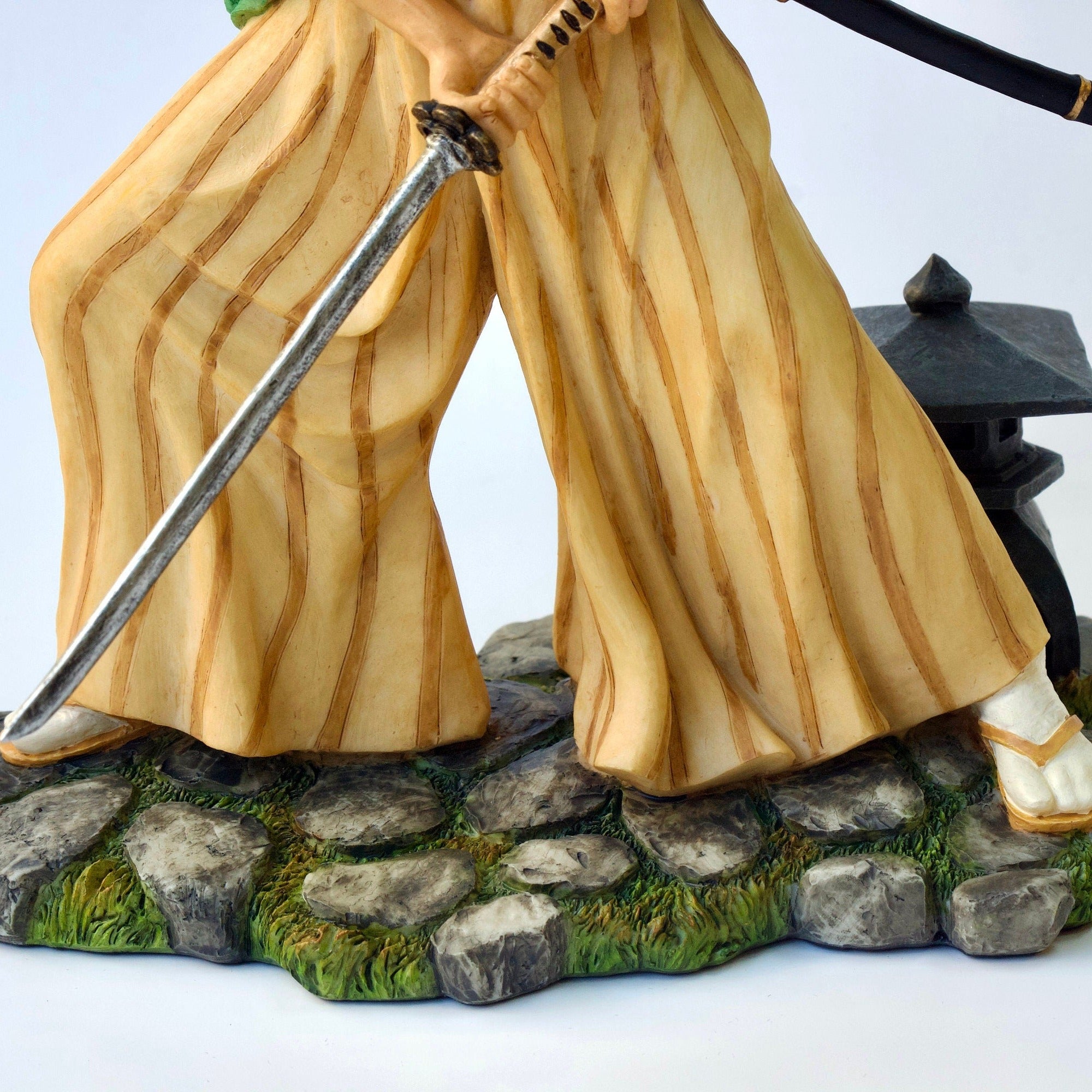 Samurai with sword Statue.Samurai Figurine.