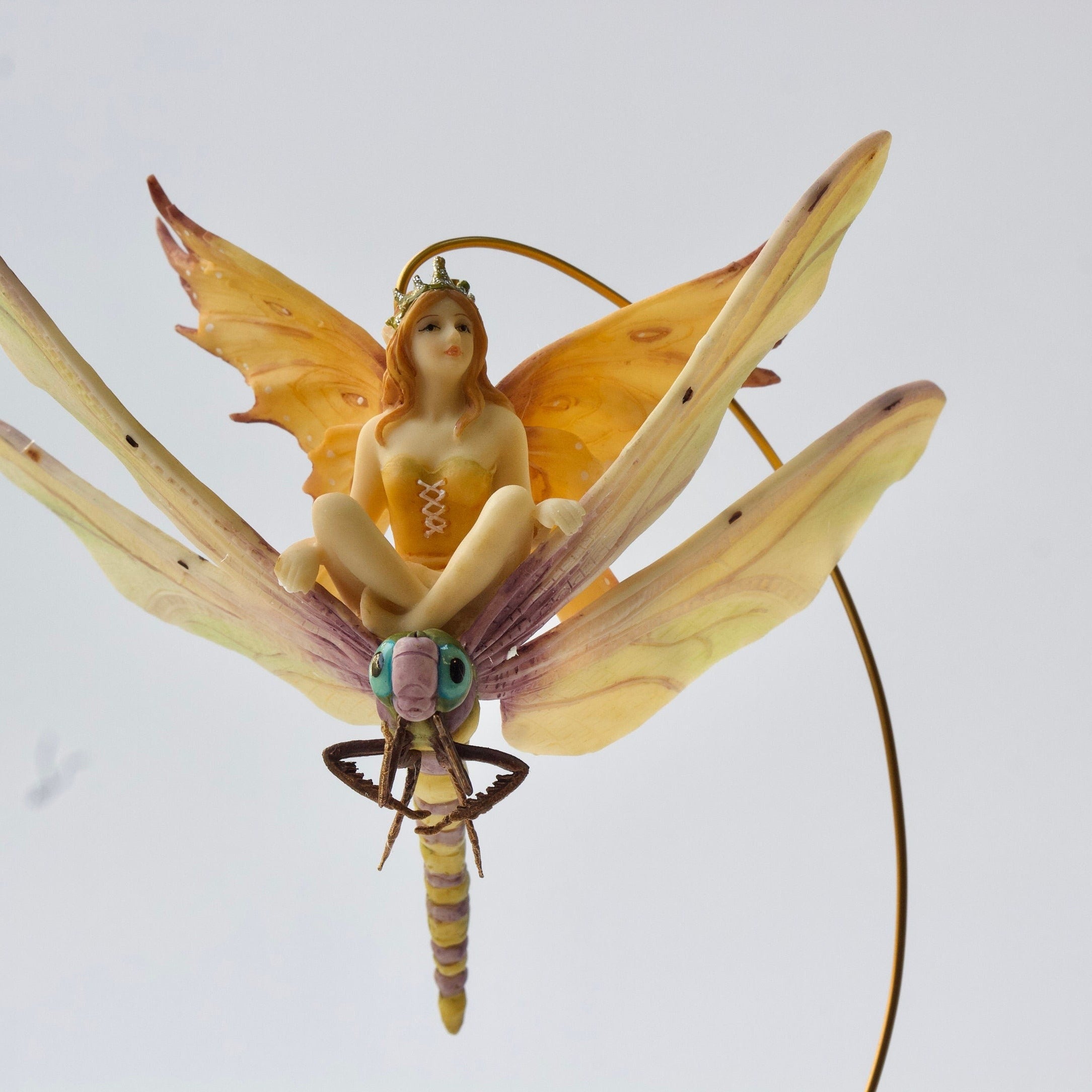 Calla Fairy on Dragonfly Figurine