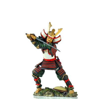 9.44 inches Samurai with sword Statue