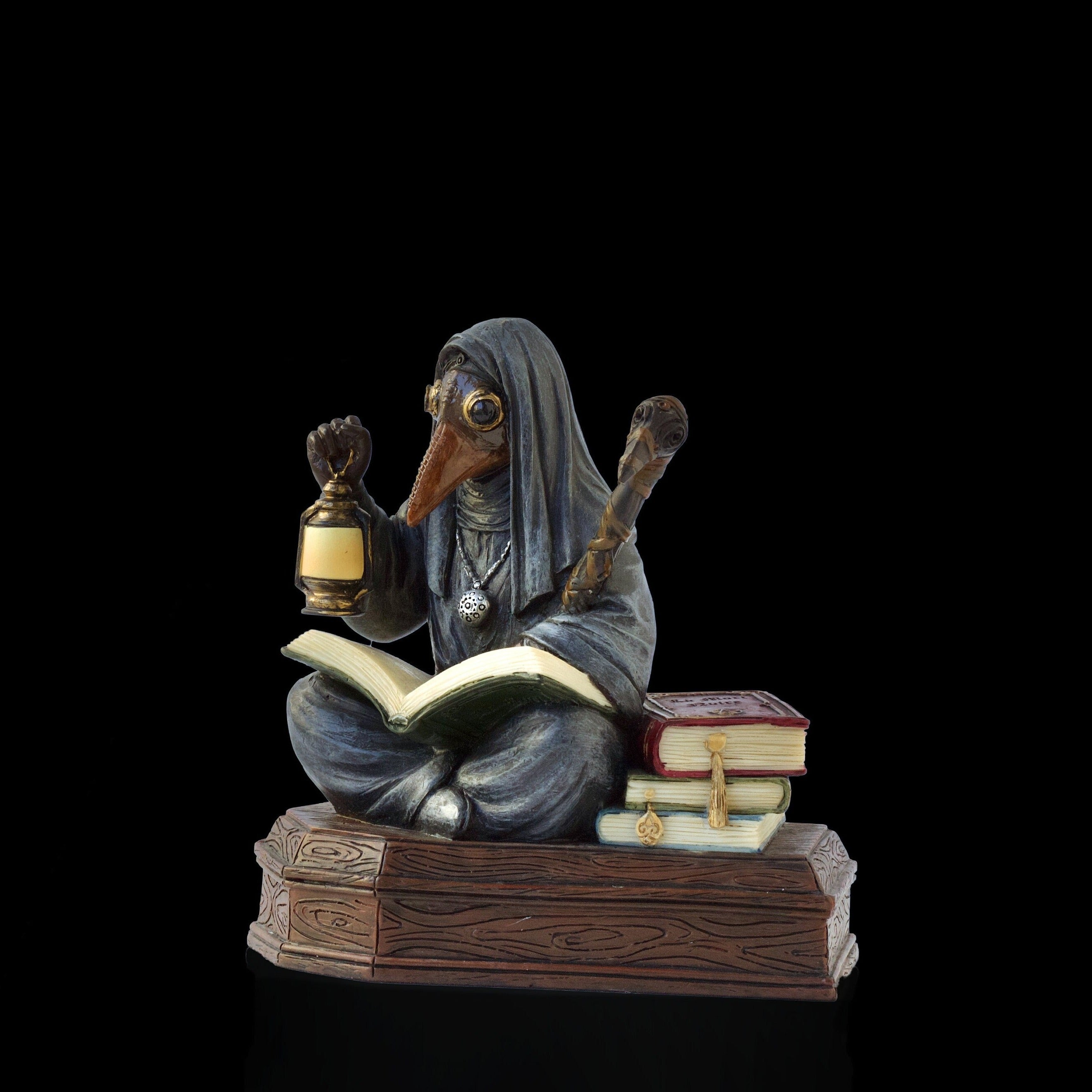 Mortician Apothecarius Steampunk Plague Doctor Resin Sculpture