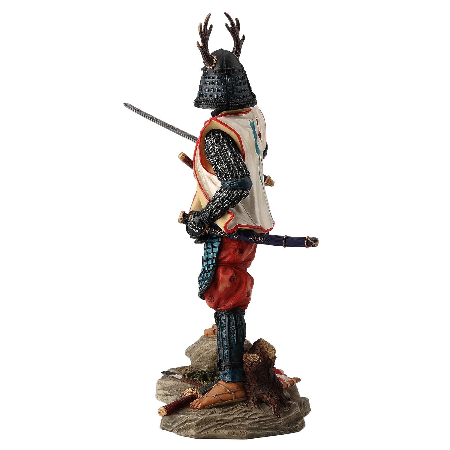 Honda Tadakatsu Japanese Samurai Statue with wooden Kabuto