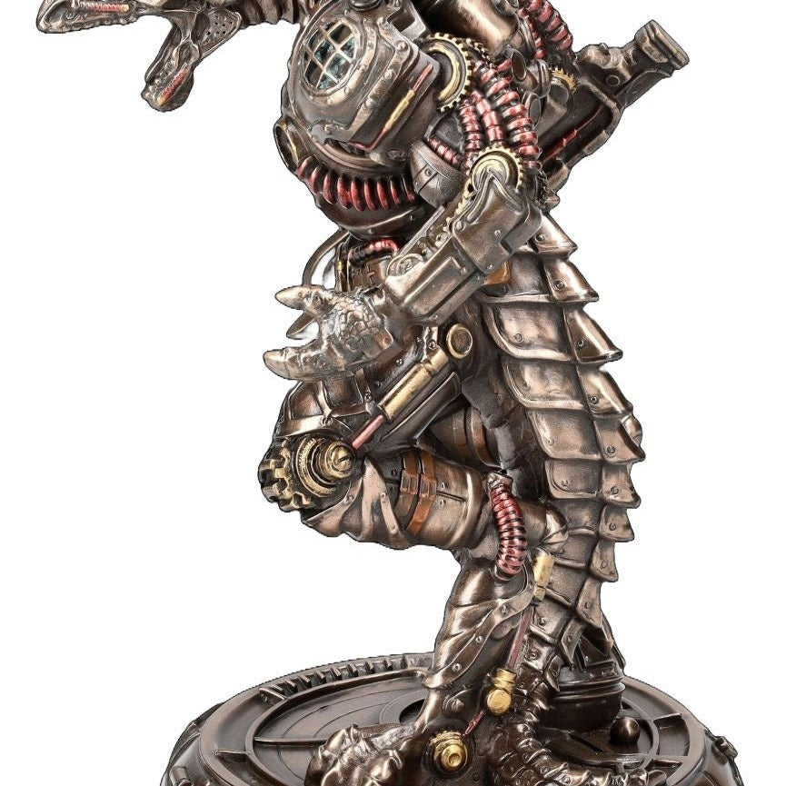Steampunk Mechanical Golem Warforged Statue