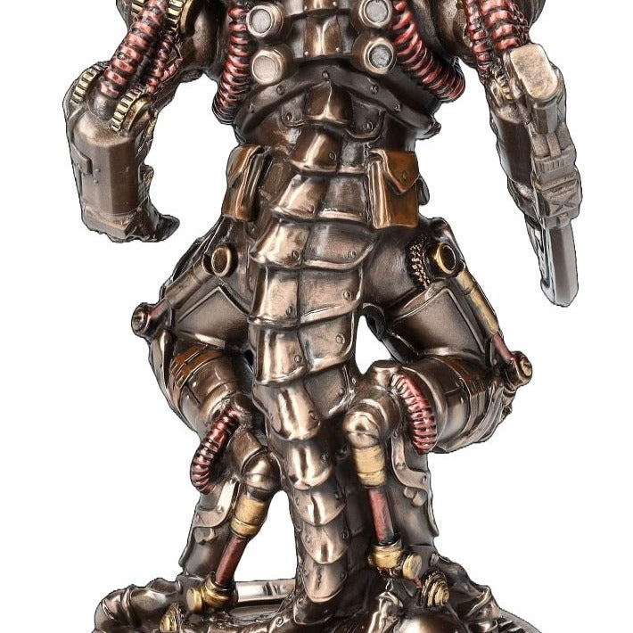 Steampunk Mechanical Golem Warforged Statue