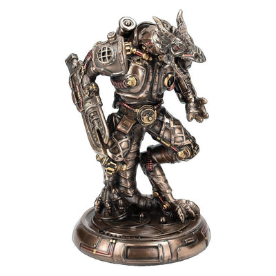 Steampunk Mechanical Golem Warforged Statue