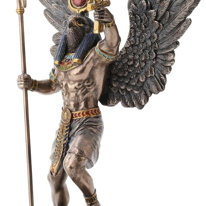 Cold Cast Bronze Egyptian Sun God Ra Statue