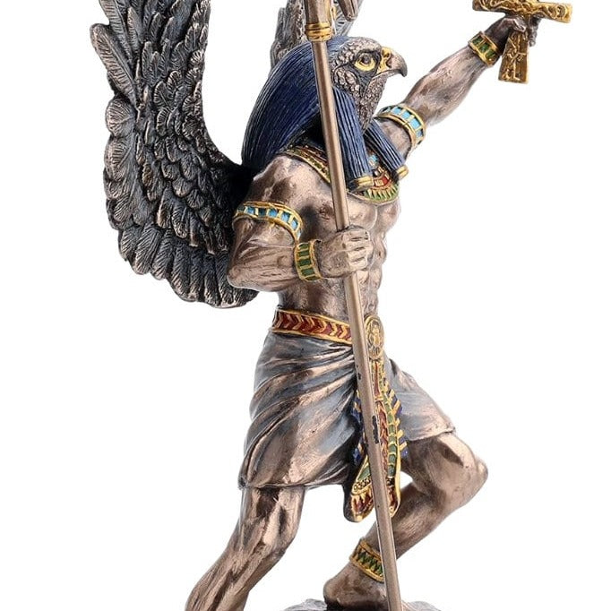 Cold Cast Bronze Egyptian Sun God Ra Statue