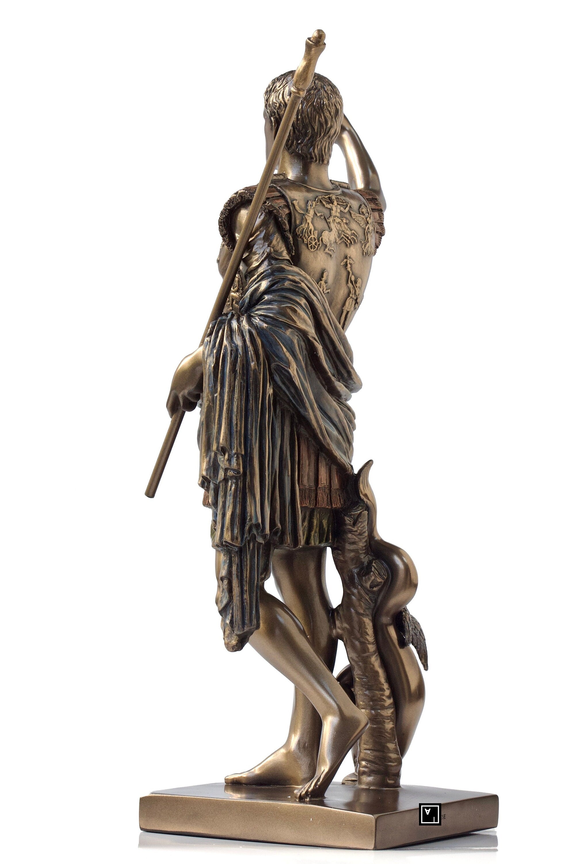Augustus of Prima Porta Statue: Cold Cast Bronze Figurine
