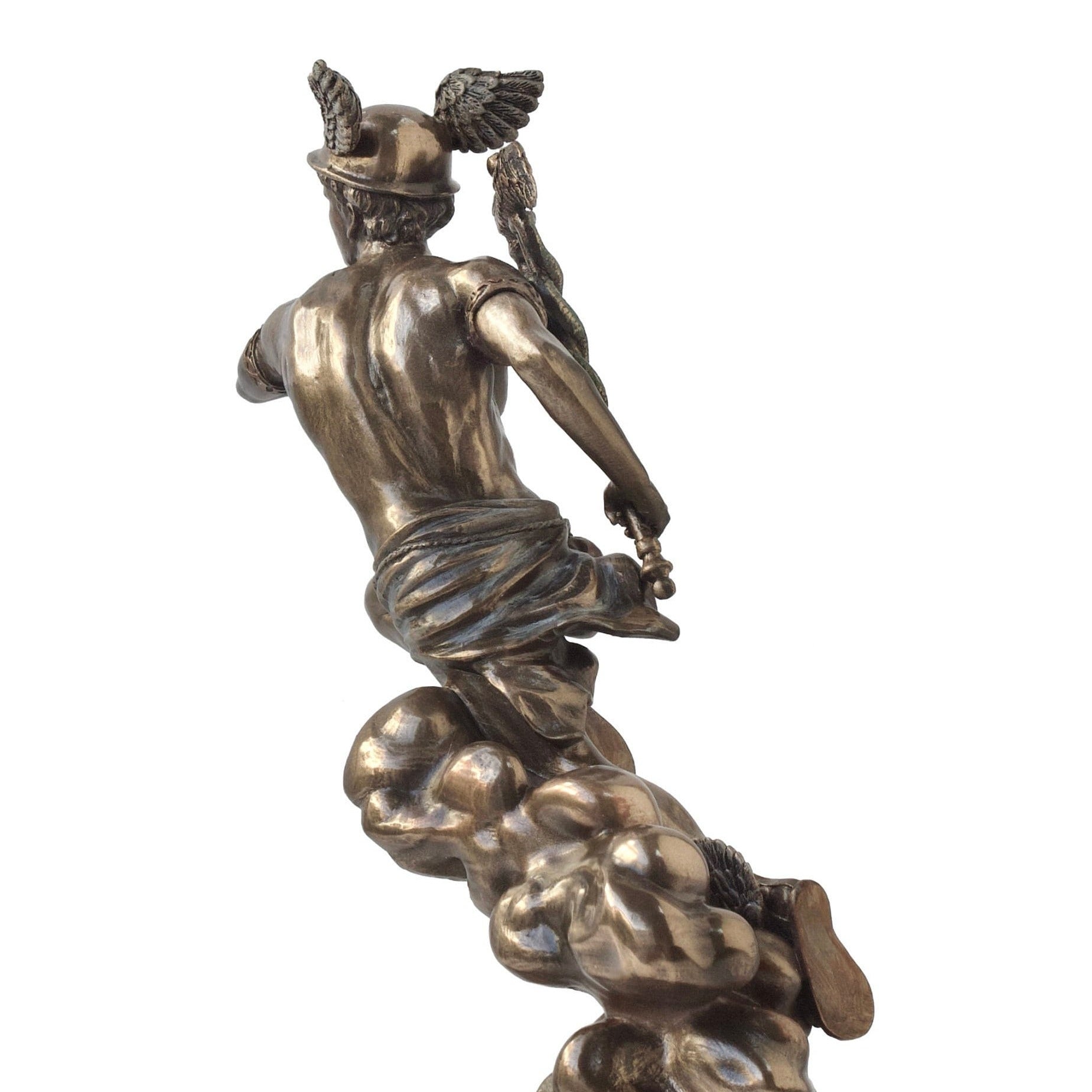 Veronese Design Hermes Statue, Cold Cast Resin, Bronzed Figurine