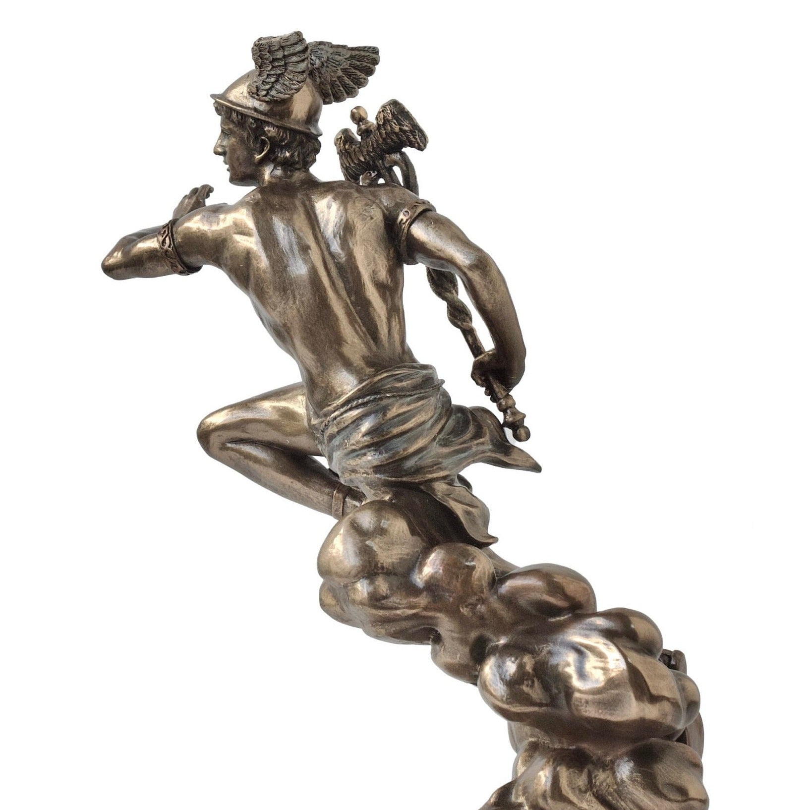 Veronese Design Hermes Statue, Cold Cast Resin, Bronzed Figurine