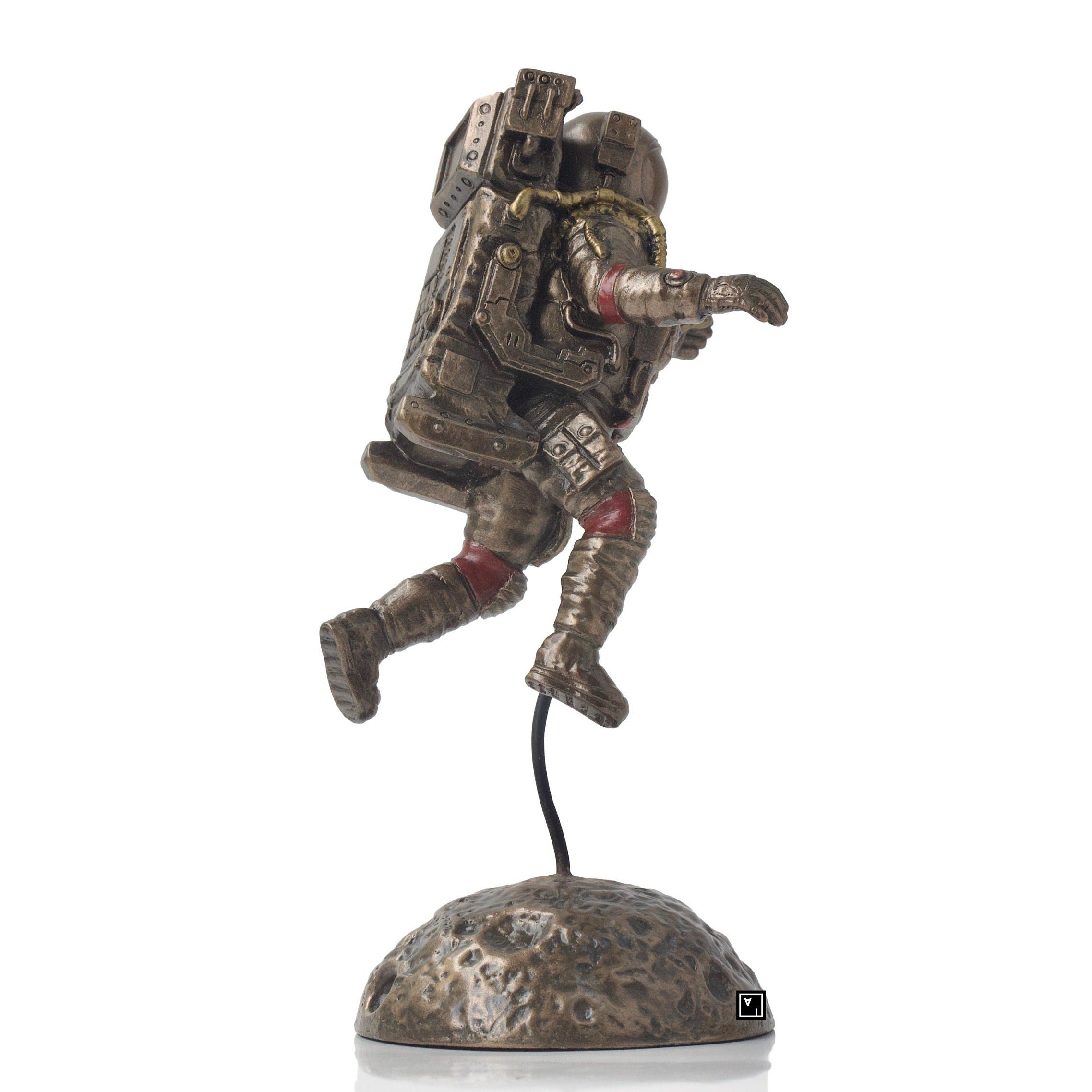 Astronaut Figurine.Astronaut Floating In Zero Gravity,