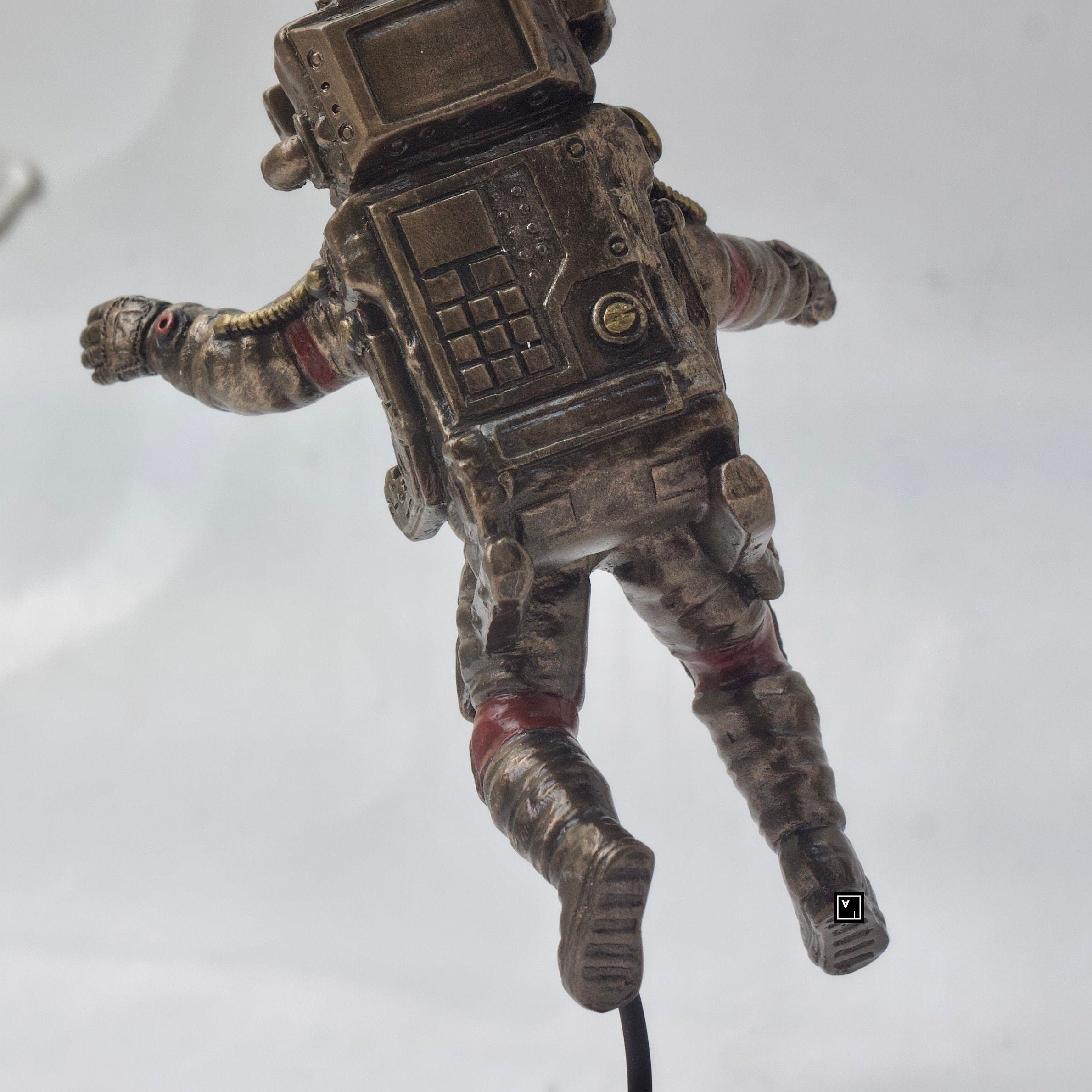 Astronaut Figurine.Astronaut Floating In Zero Gravity,