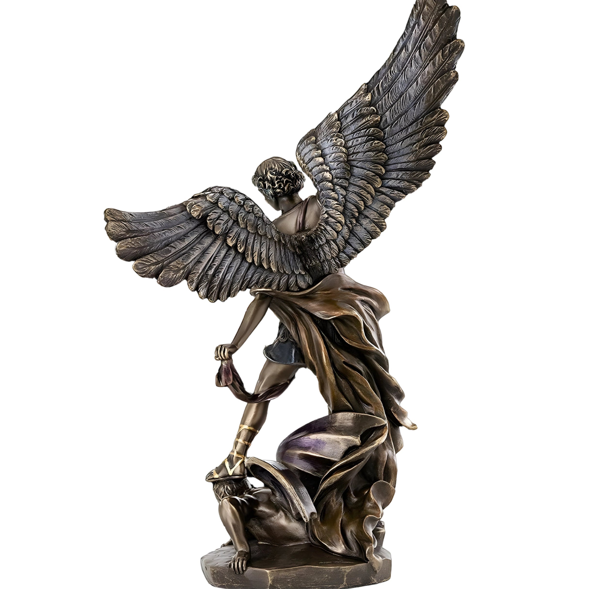 Archangel St. Michael Statue: Cold Cast Bronze statue