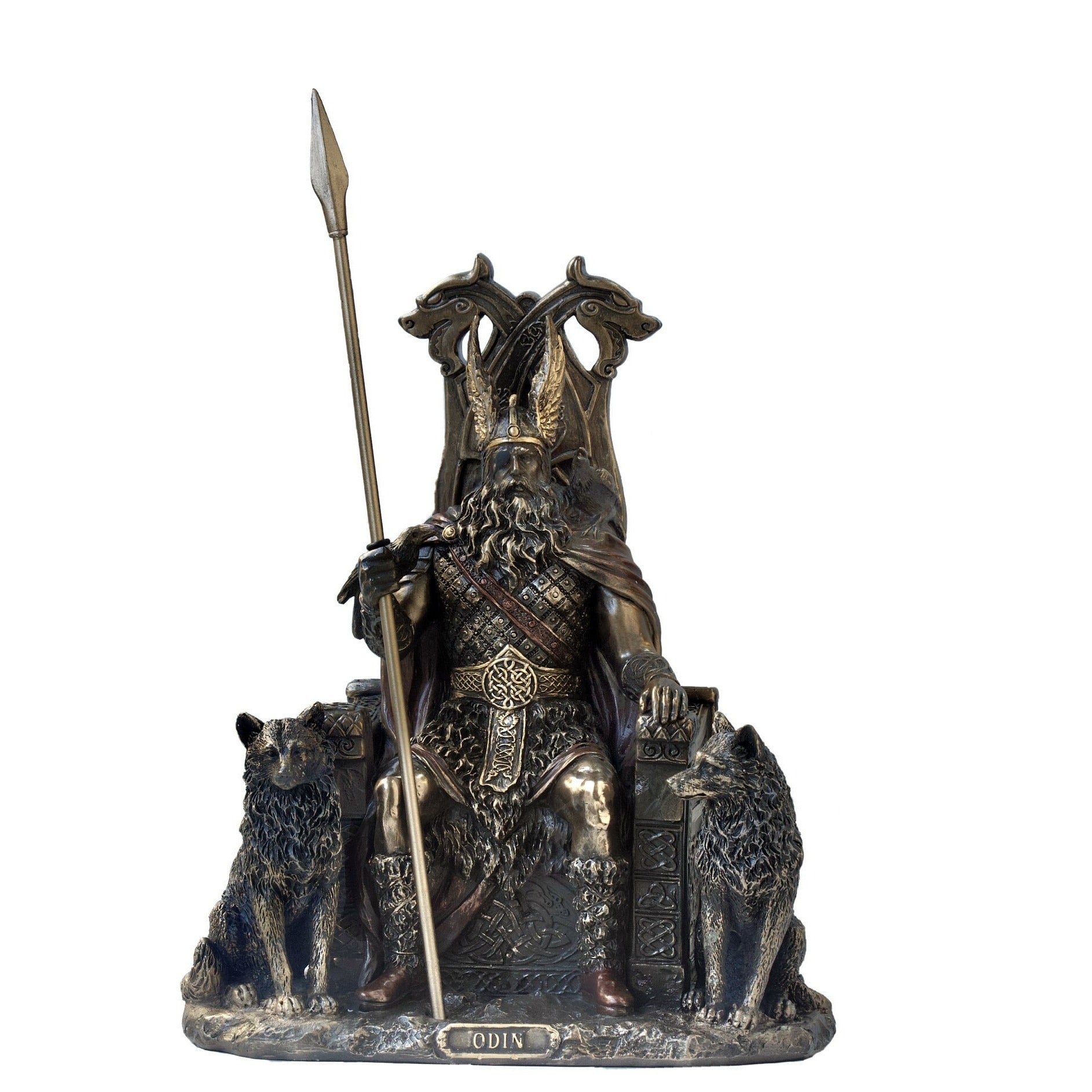 Odin Statue Figurine, Norse God on Throne - Veronese Design