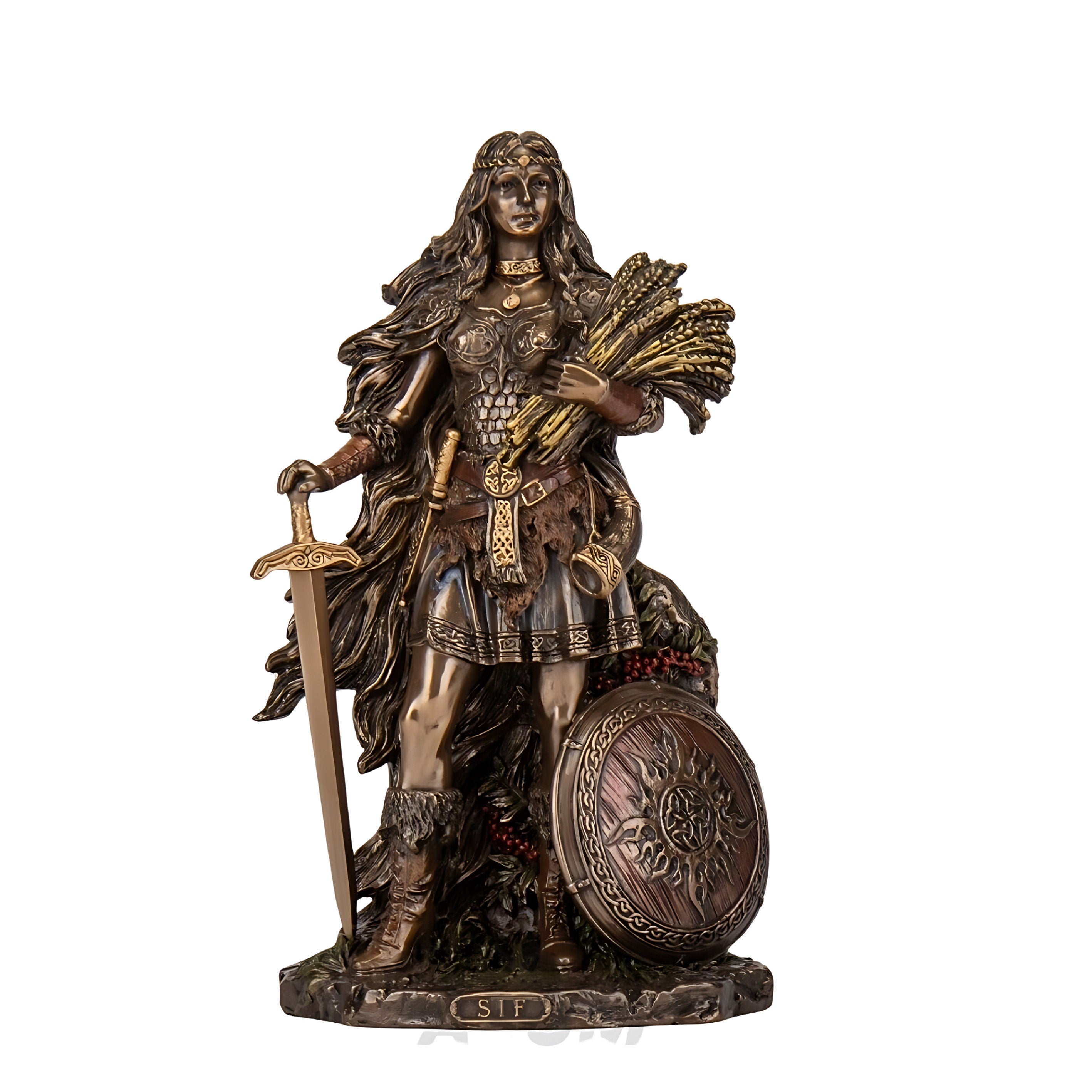 Sif Statue. Germanic Goddess of Fertility Sif Sculpture