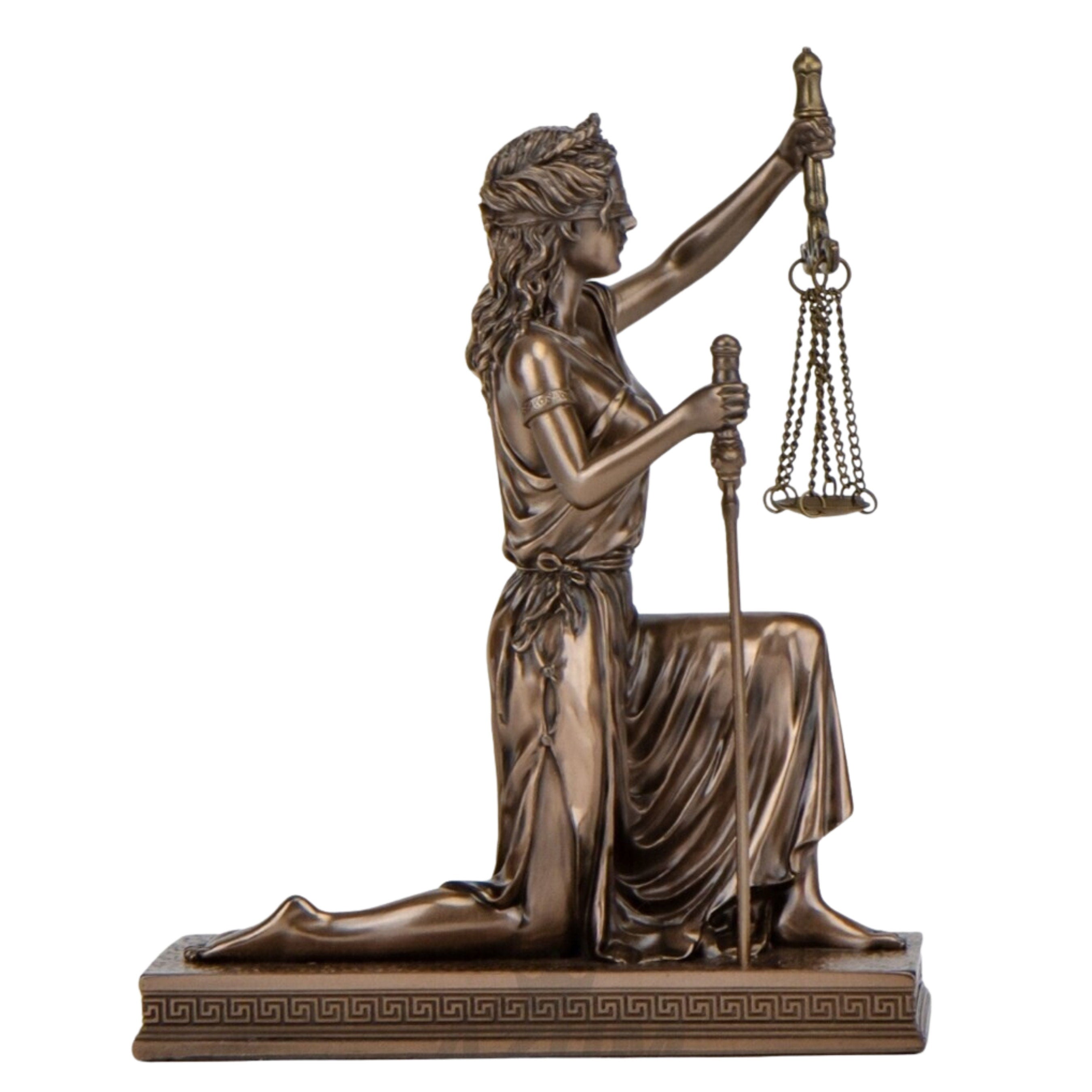 Lady Justice Seated Themis Statue
