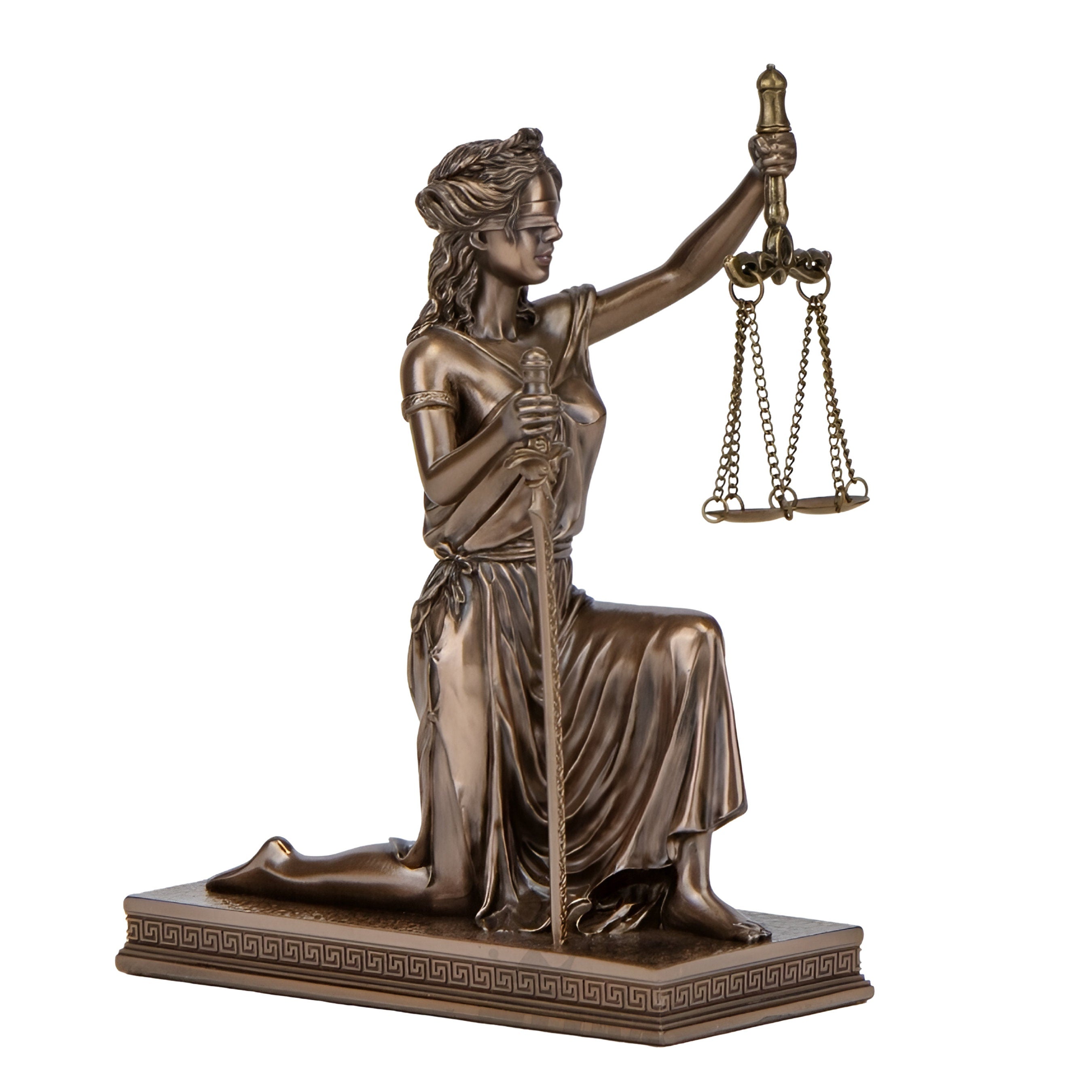Lady Justice Seated Themis Statue