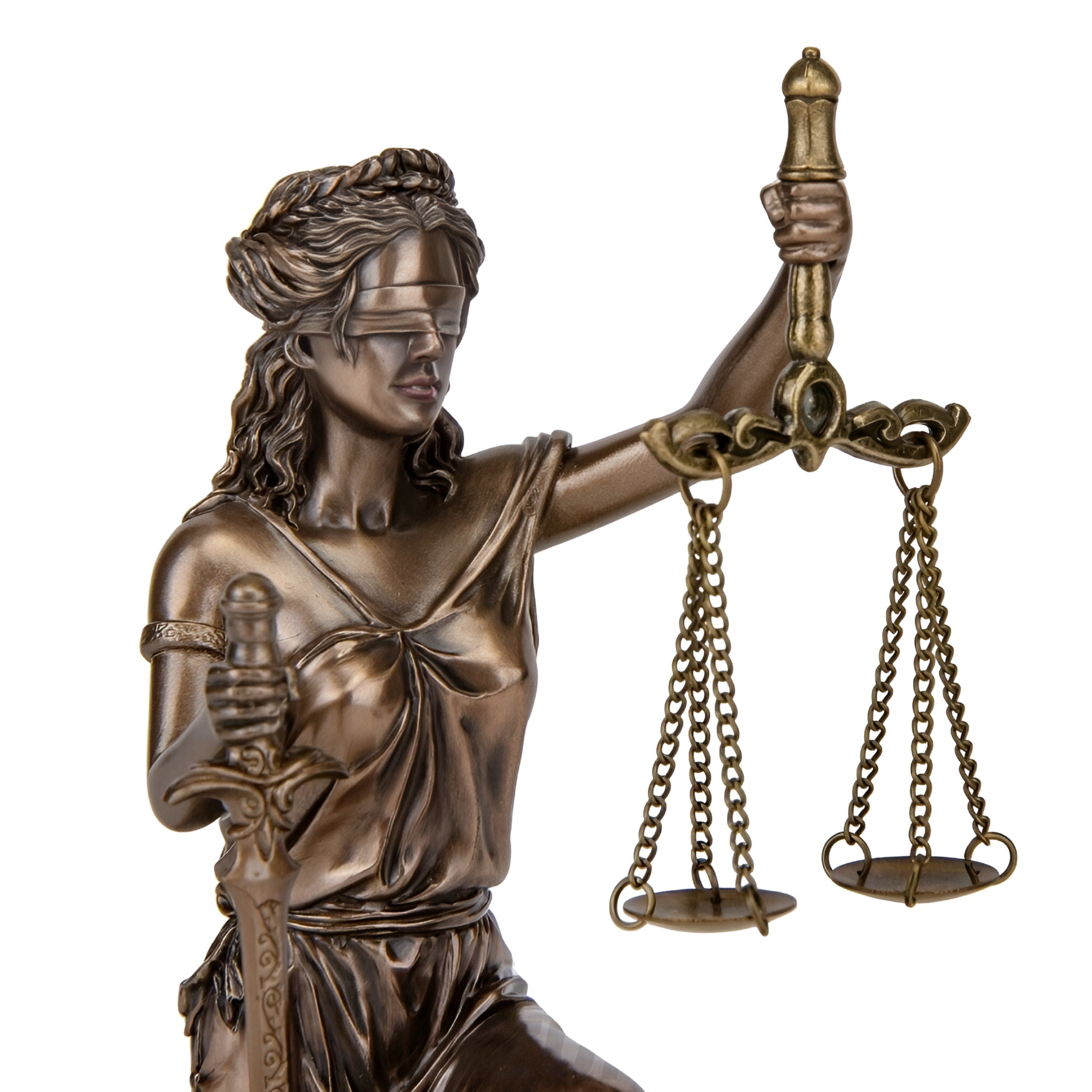 Lady Justice Seated Themis Statue