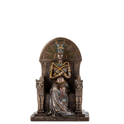 Nefertiti Statue: Cold Cast Bronze Egyptian Queen Figurine (7.87 Inches)