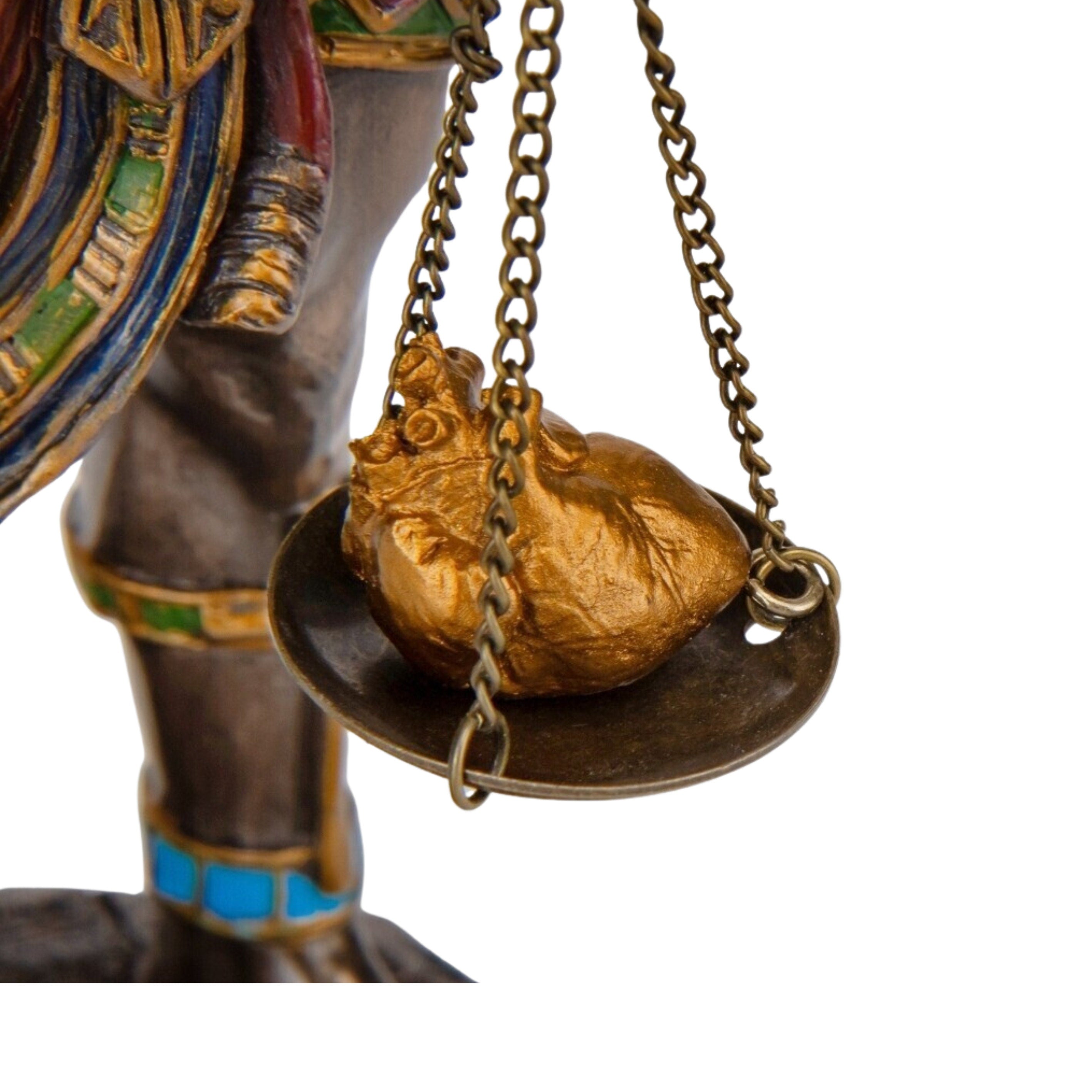 Anubis Figurine with Ankh Staff and Scales