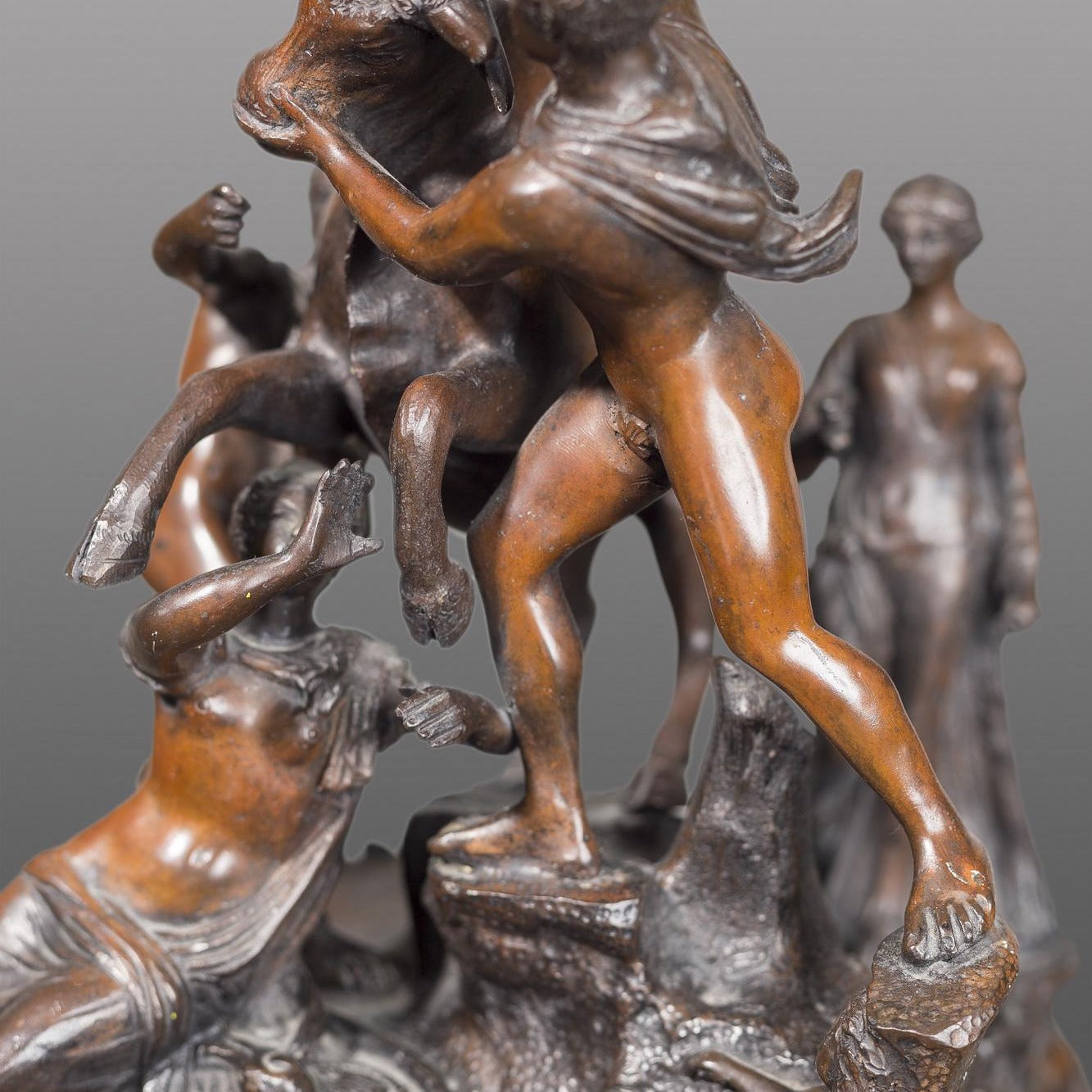 13 Inch The Punishment of Dirce Statue Farnese Bull Roman Pompeii Bronze Sculpture Statue