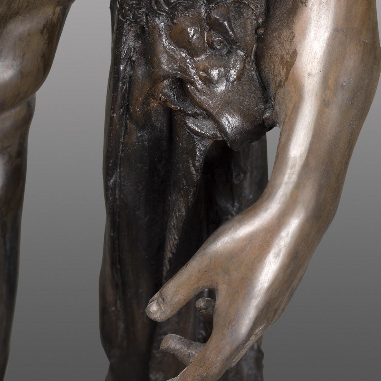 Bronze Farnese Hercules Sculpture: Museum Copy, Pompeii Roman Statue (31 Inches)