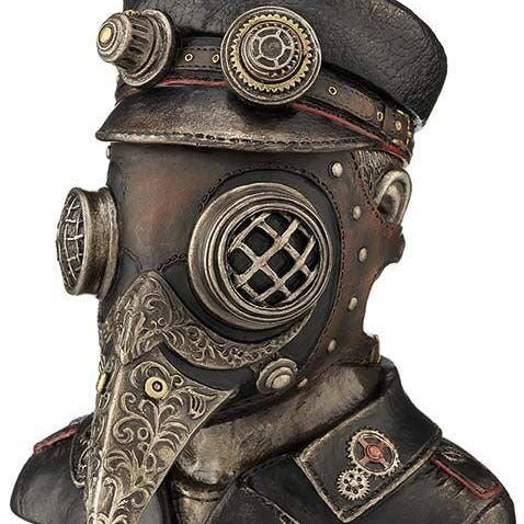 Steampunk Plague Doctor Trinket Box: Collectible Jewelry Box (6.1 Inch)