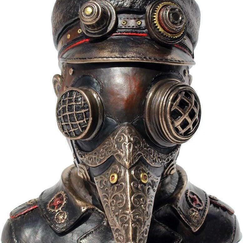 Steampunk Plague Doctor Trinket Box: Collectible Jewelry Box (6.1 Inch)