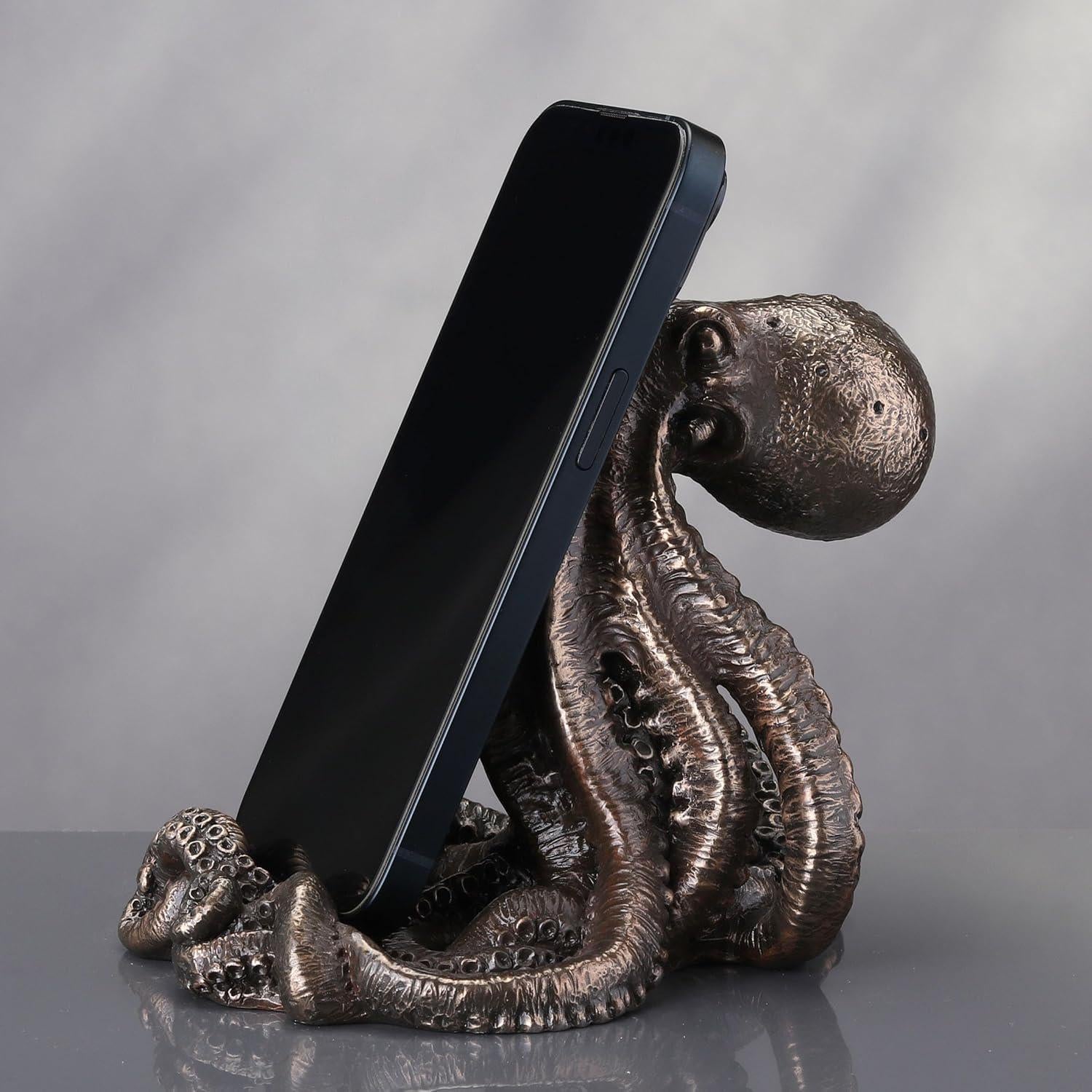 Octopus Mobile Phone Holder Kraken Statue