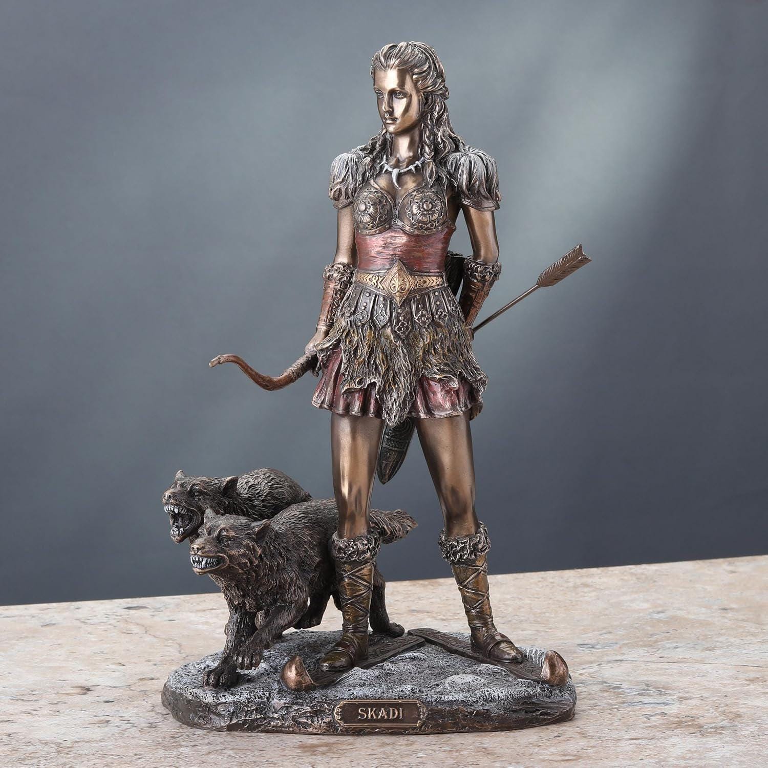Skadi Norse Goddess Of Winter Hunt And Mountains Statue