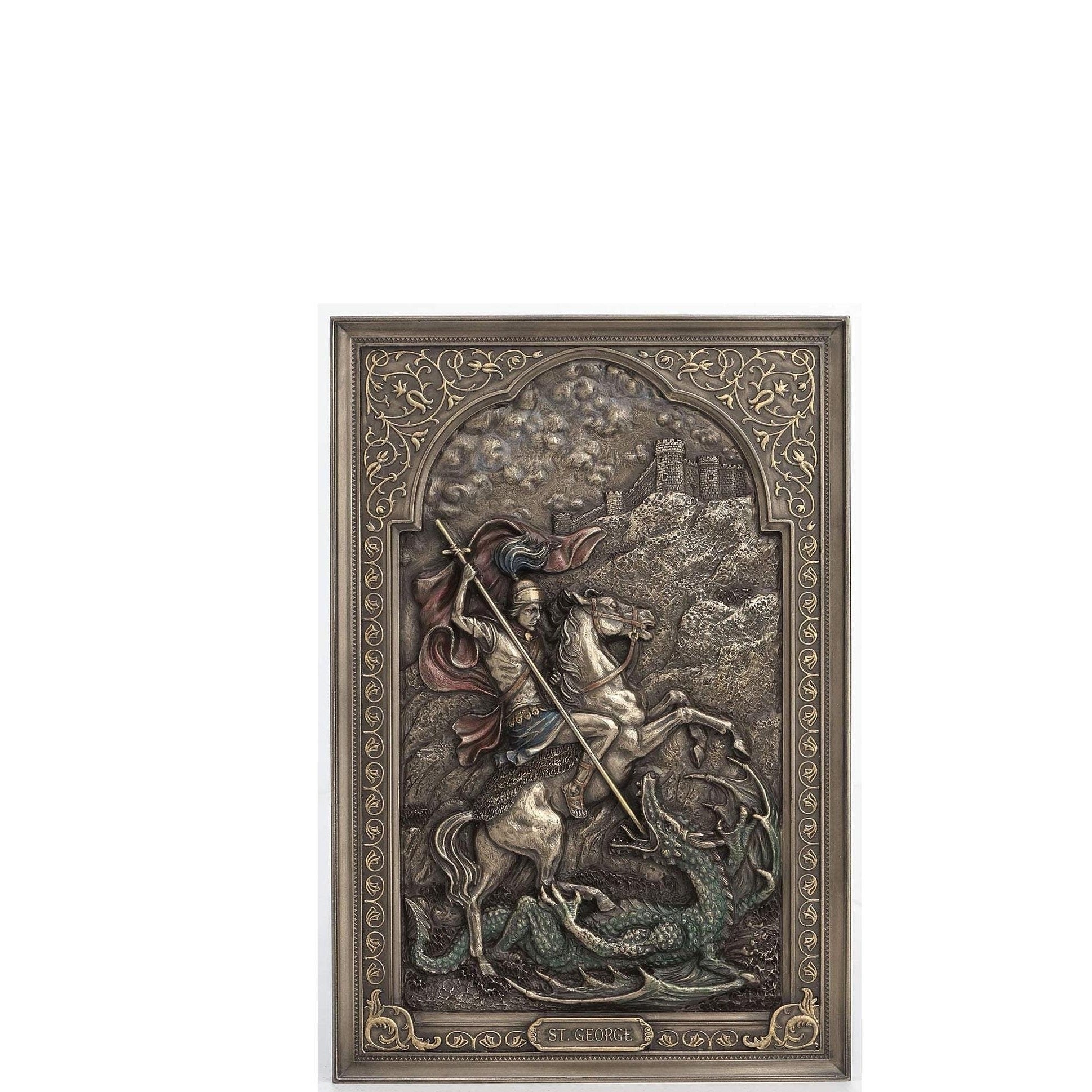 Saint George Dragon Slayer Wall Plaque