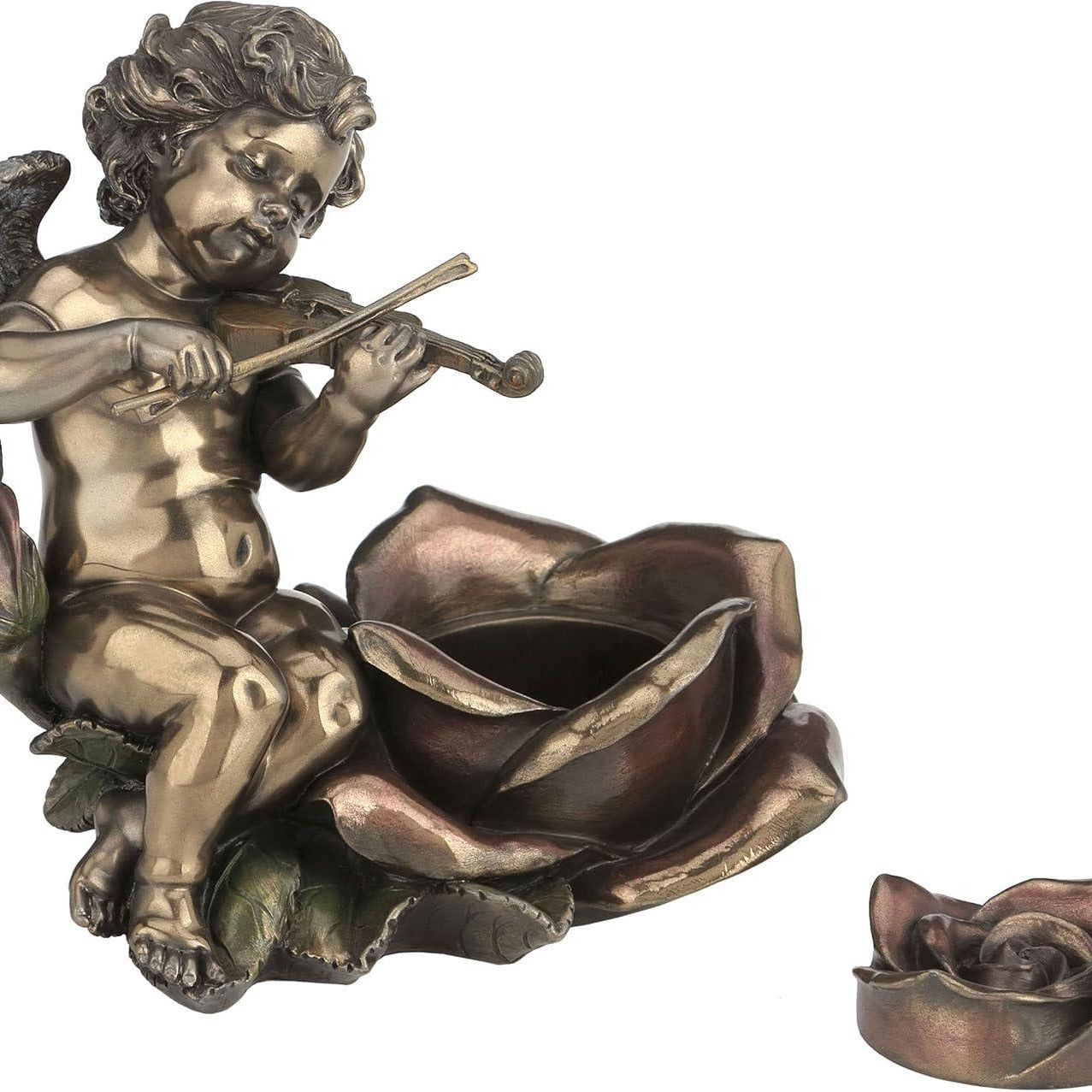 Violin-Playing Angel Candlestick.