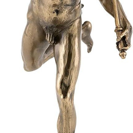 Flying Mercury Sculpture: Cold Cast Bronze Finish, Museum Grade Figurine (14.57 Inch)