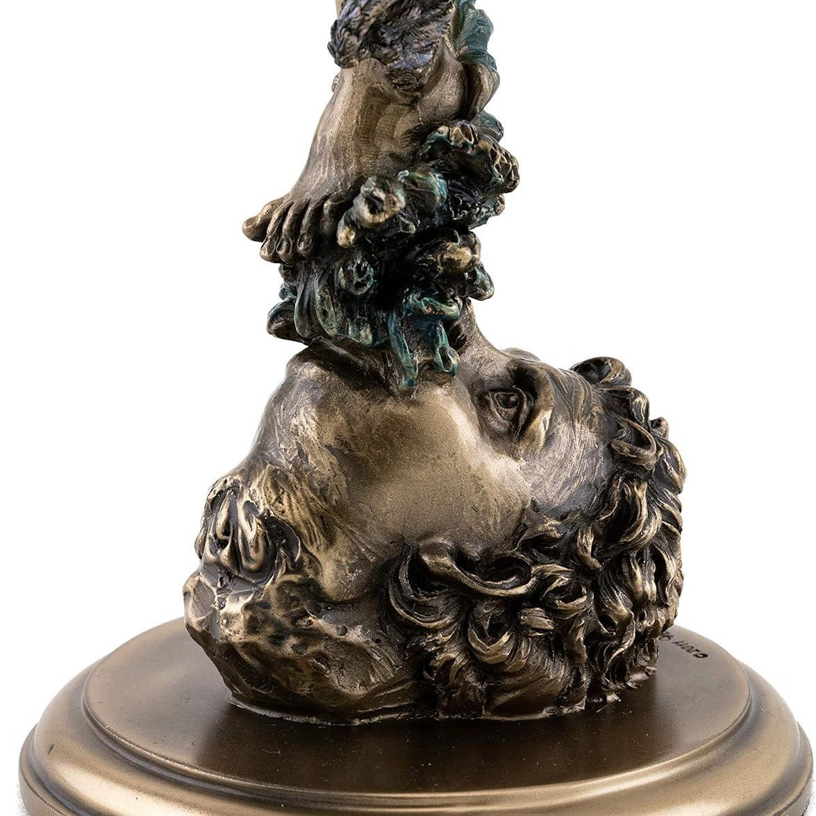 Flying Mercury Sculpture: Cold Cast Bronze Finish, Museum Grade Figurine (14.57 Inch)