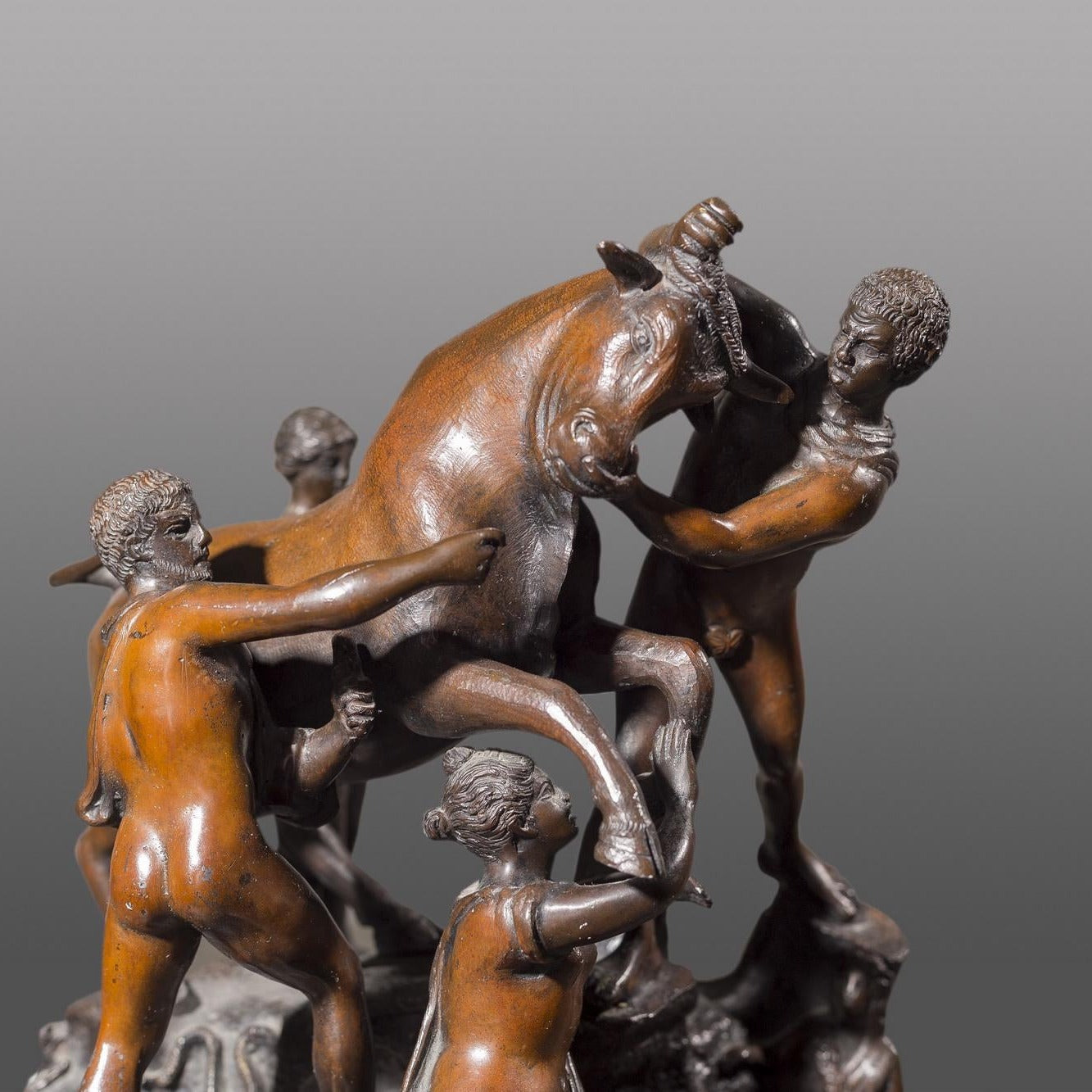 13 Inch The Punishment of Dirce Statue Farnese Bull Roman Pompeii Bronze Sculpture Statue