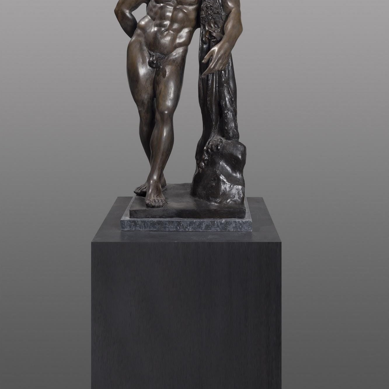Bronze Farnese Hercules Sculpture: Museum Copy, Pompeii Roman Statue (31 Inches)