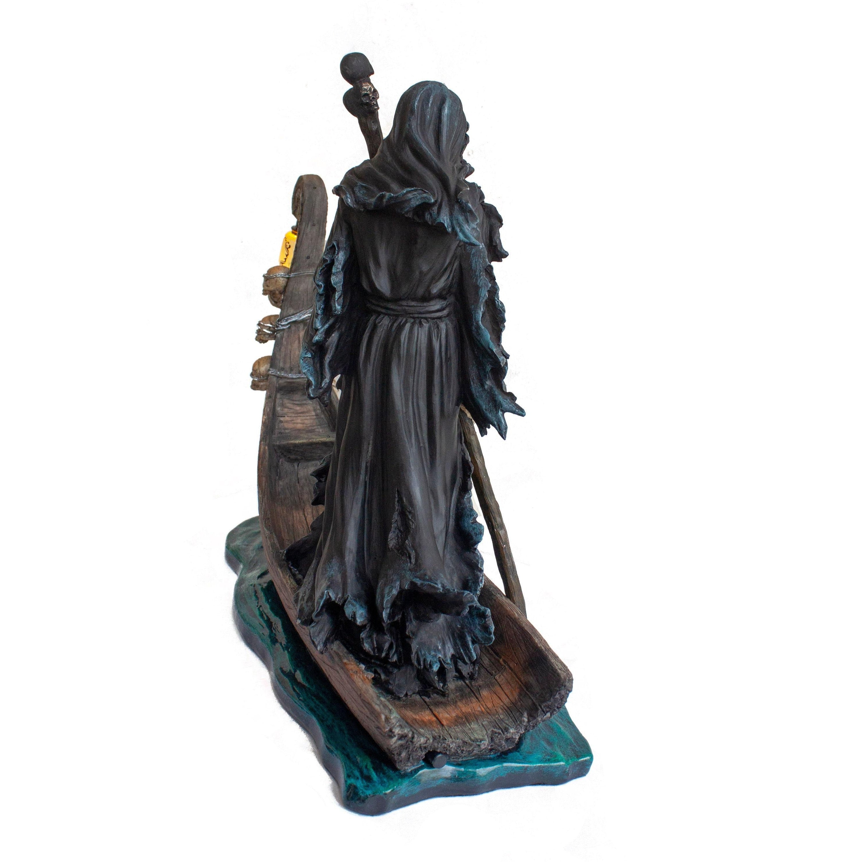Charon Grim Reaper Statue. Charon Ferryman Sculpture Death God. Altar Gothic Sculptures
