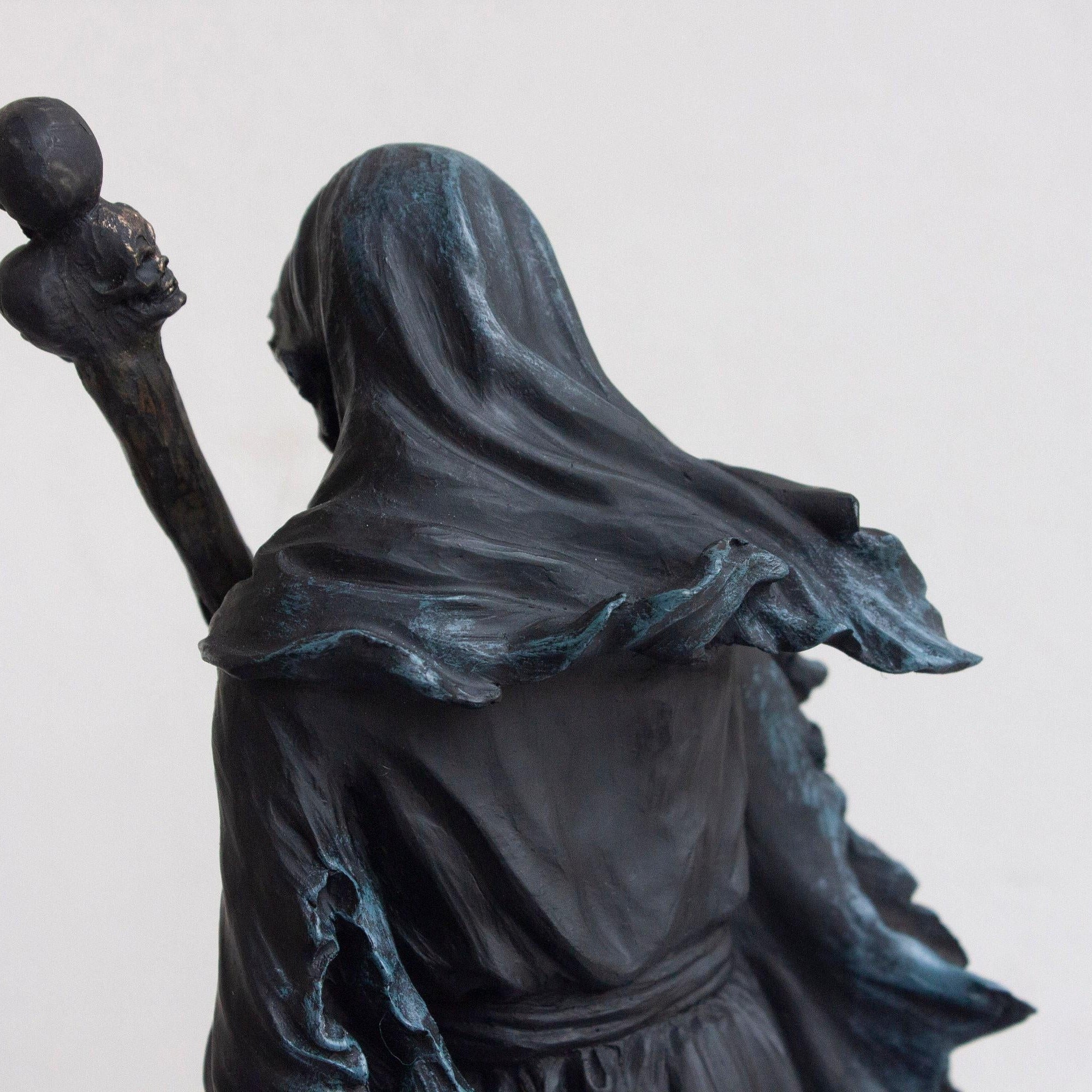 Charon Grim Reaper Statue. Charon Ferryman Sculpture Death God. Altar Gothic Sculptures