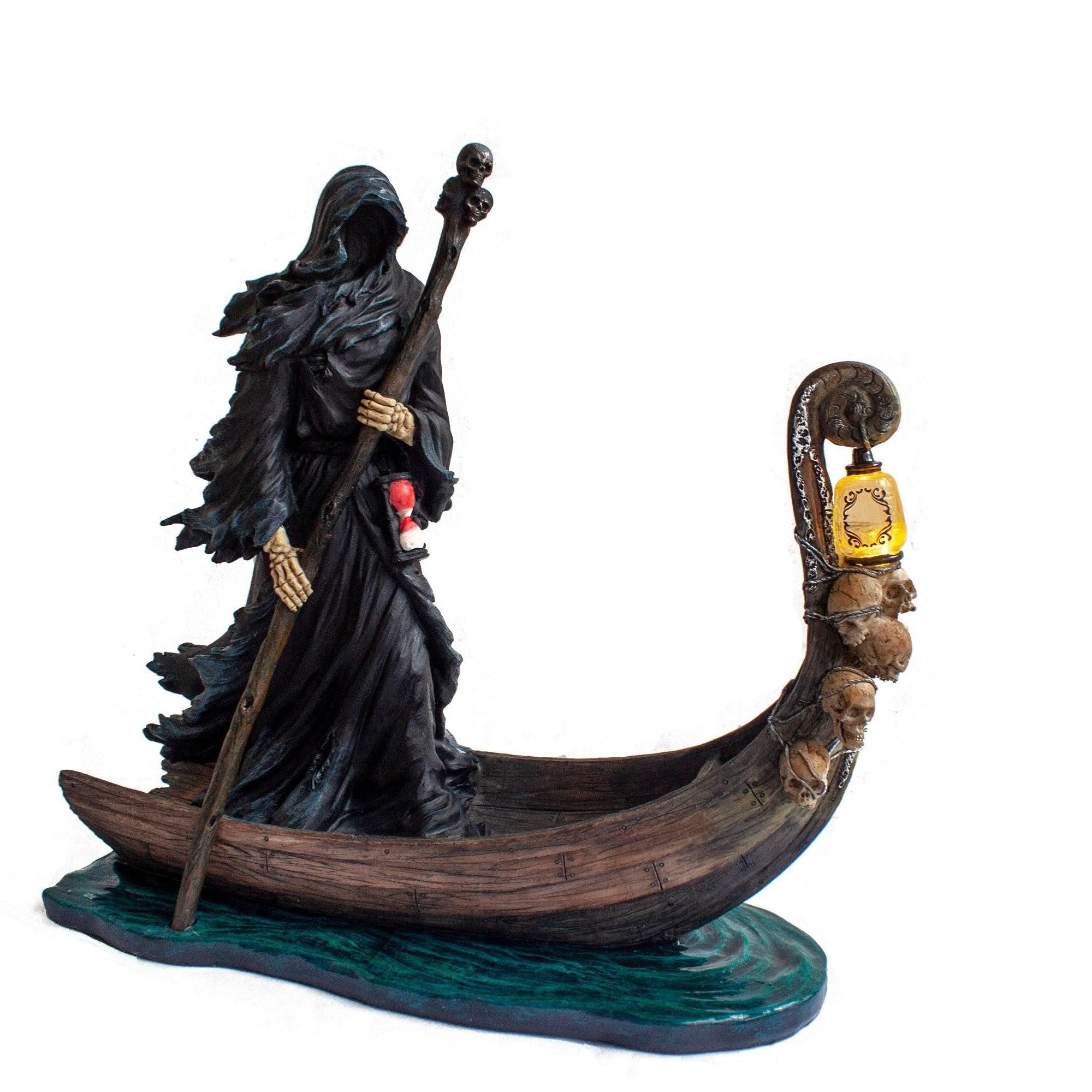 Charon Grim Reaper Statue. Charon Ferryman Sculpture Death God. Altar Gothic Sculptures