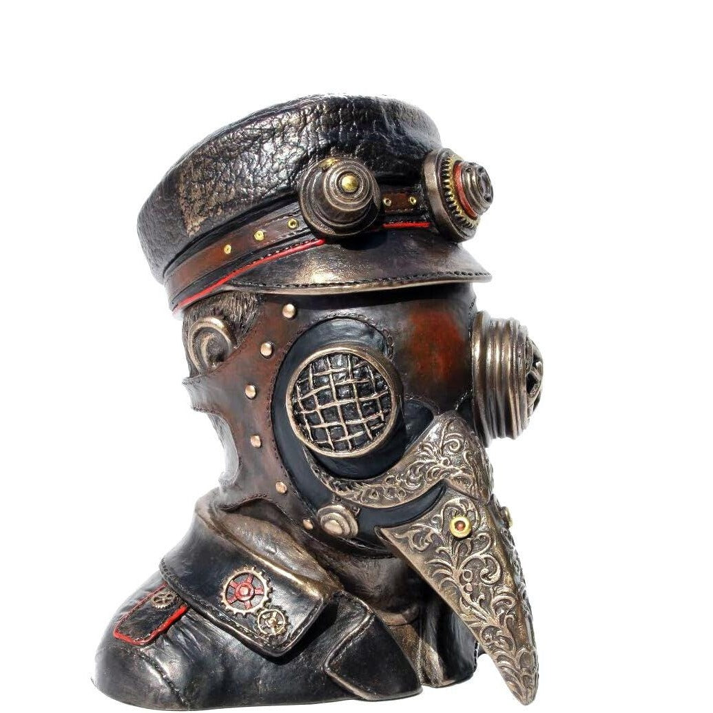 Steampunk Plague Doctor Trinket Box: Collectible Jewelry Box (6.1 Inch)