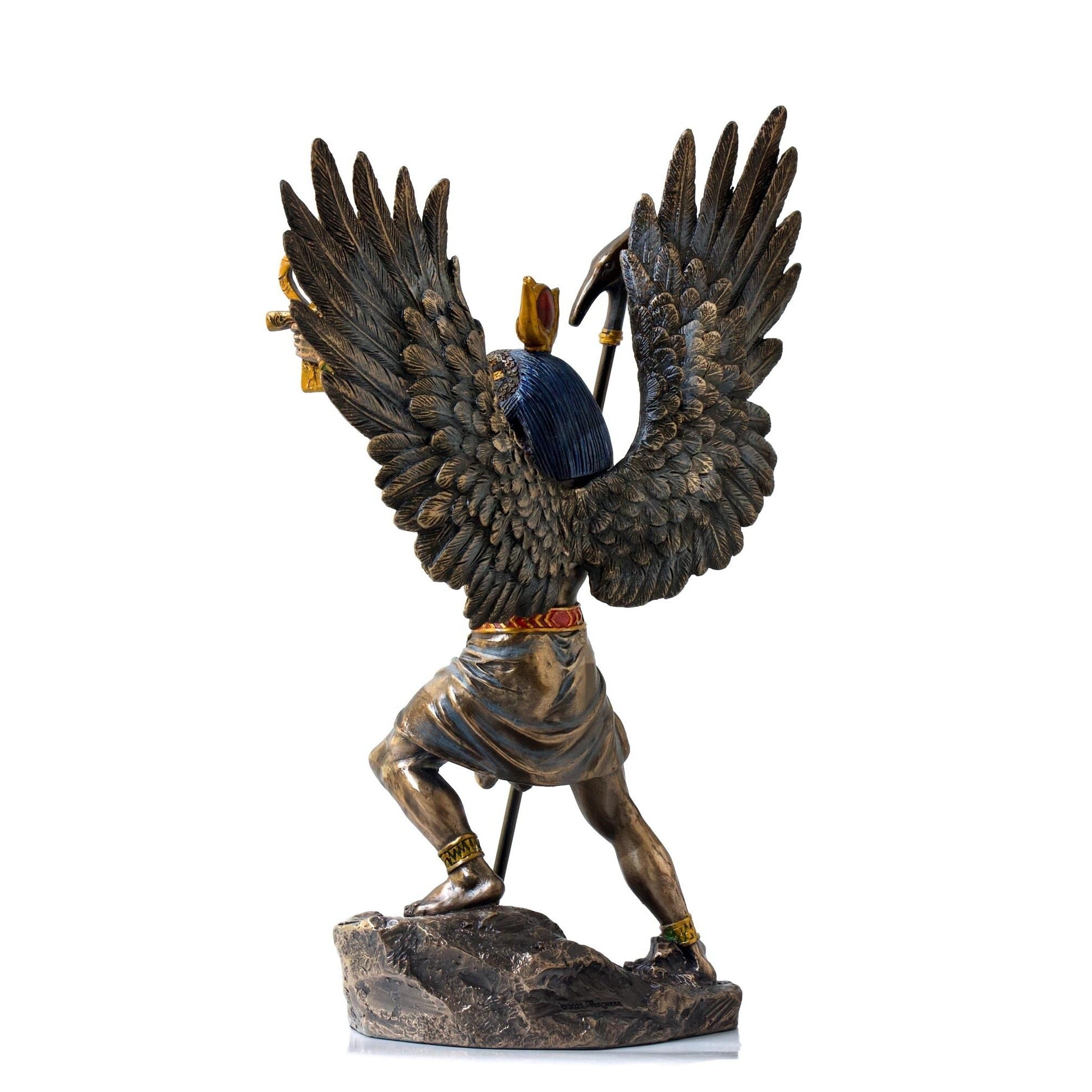 Cold Cast Bronze Egyptian Sun God Ra Statue