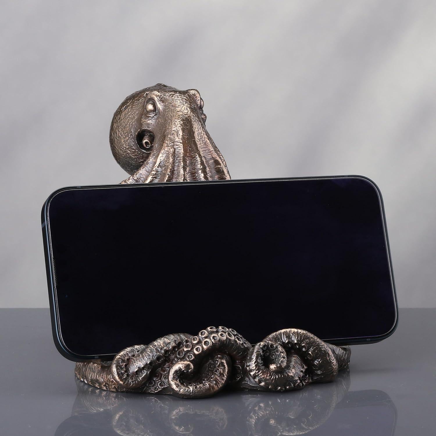 Octopus Mobile Phone Holder Kraken Statue