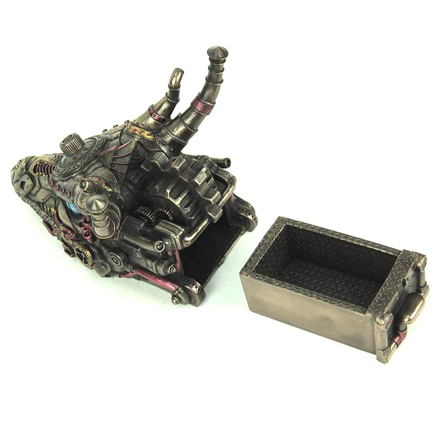 9.06 Inc Steampunk Decorative Dragon-Themed Figurine Trinket Box Jewelry Box