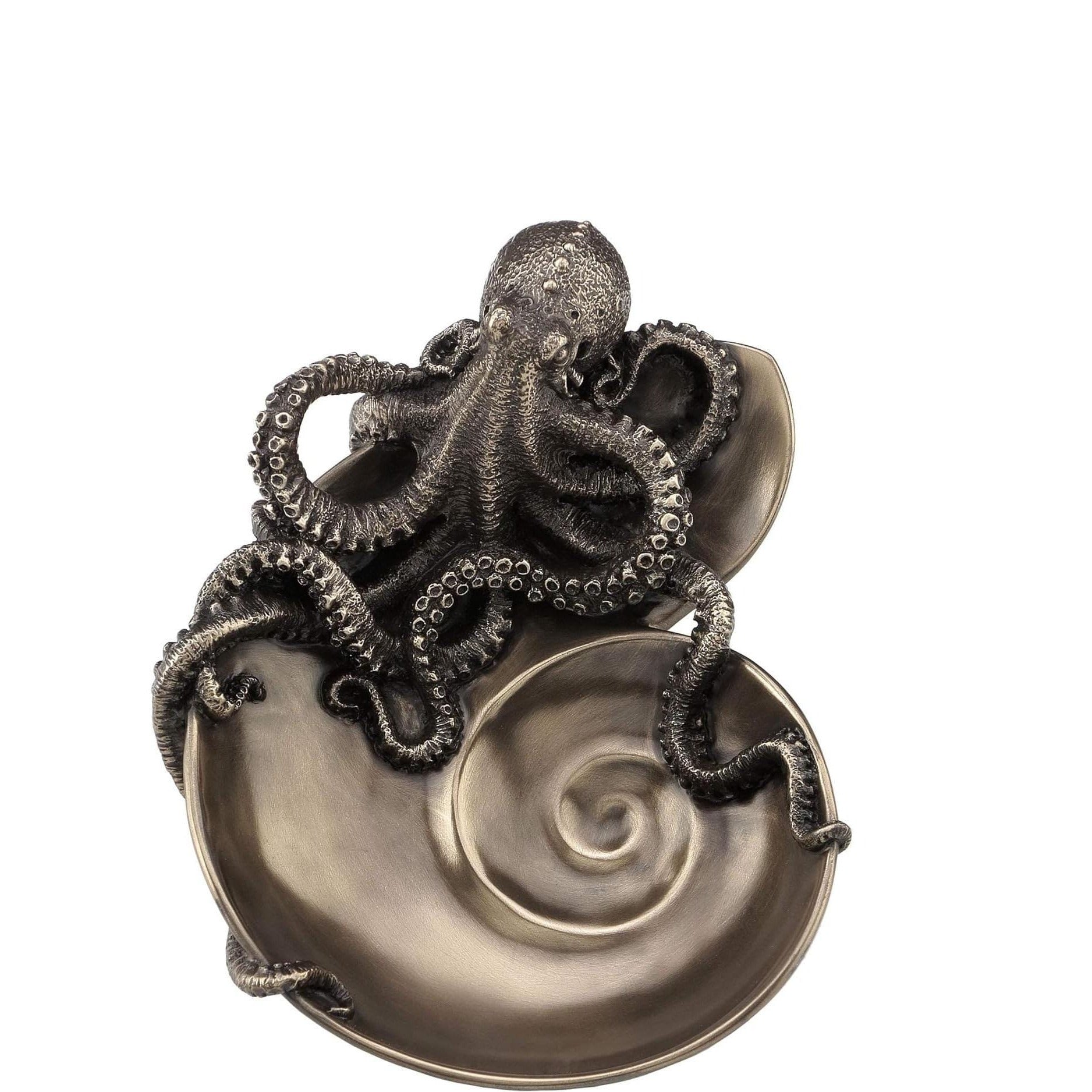 Octopus Nautilus Shell Decorative Tray