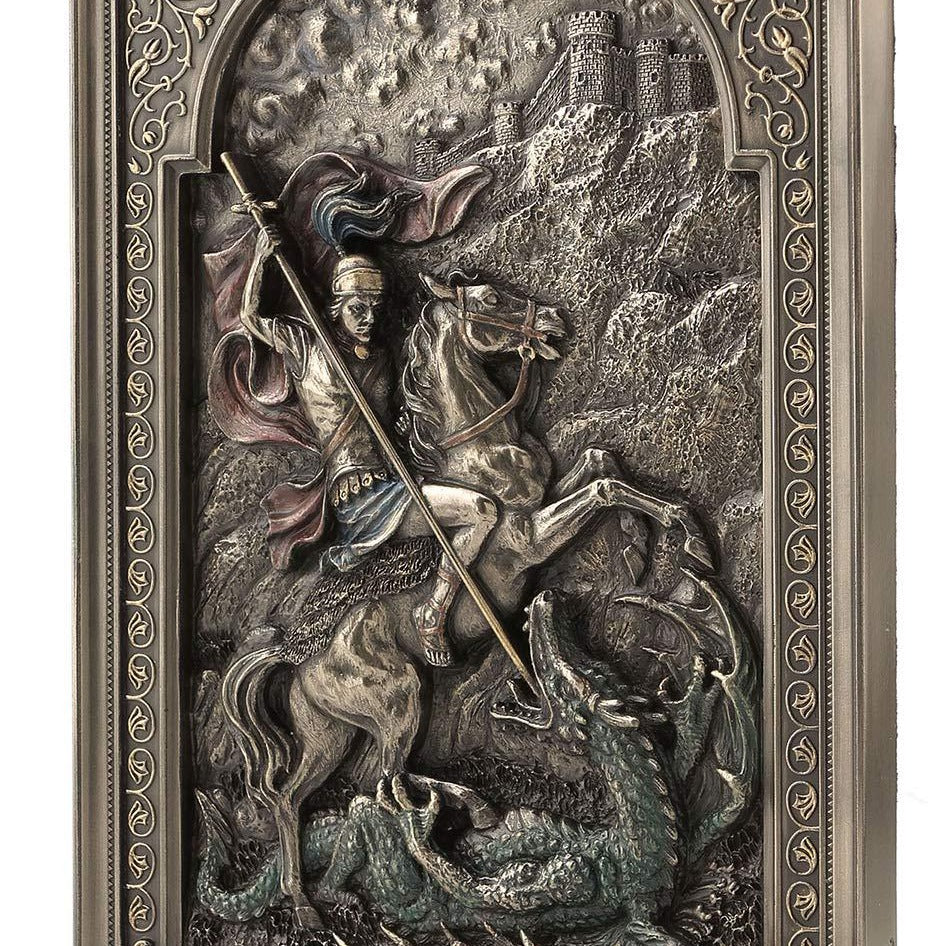 Saint George Dragon Slayer Wall Plaque