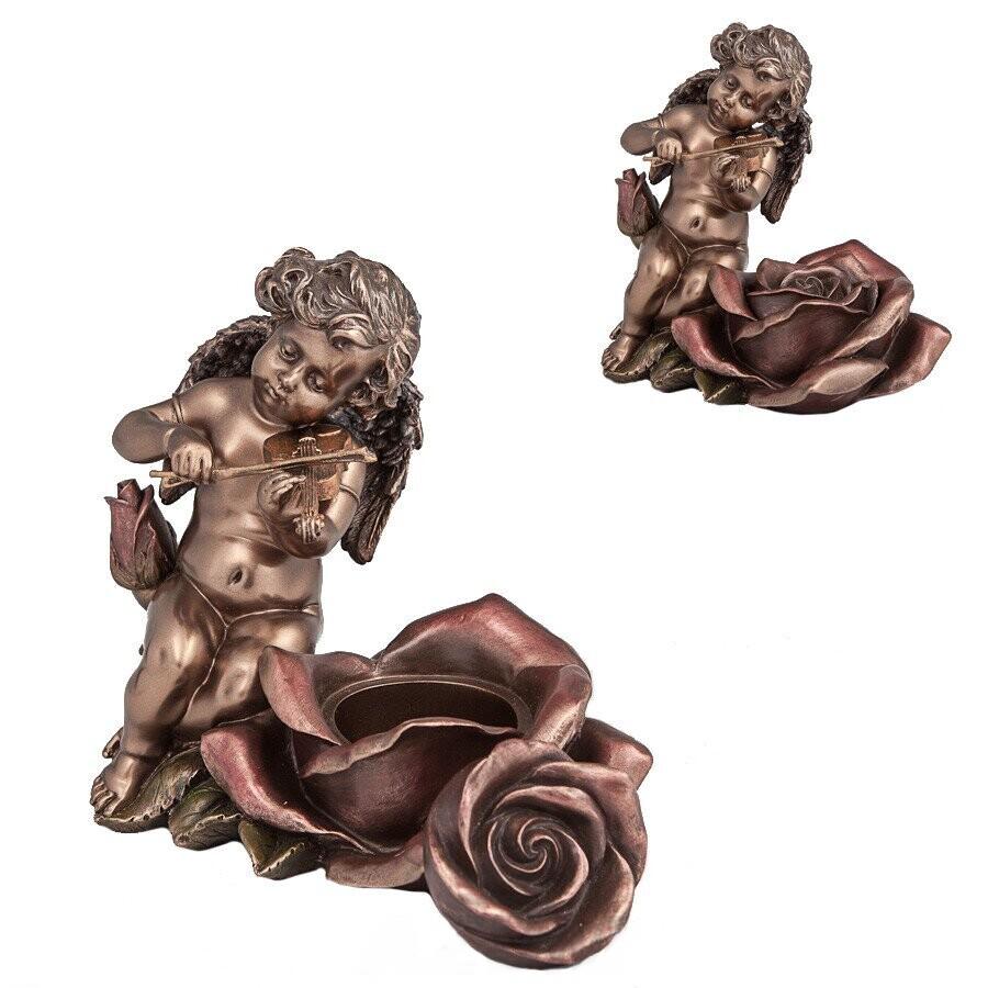 Violin-Playing Angel Candlestick.