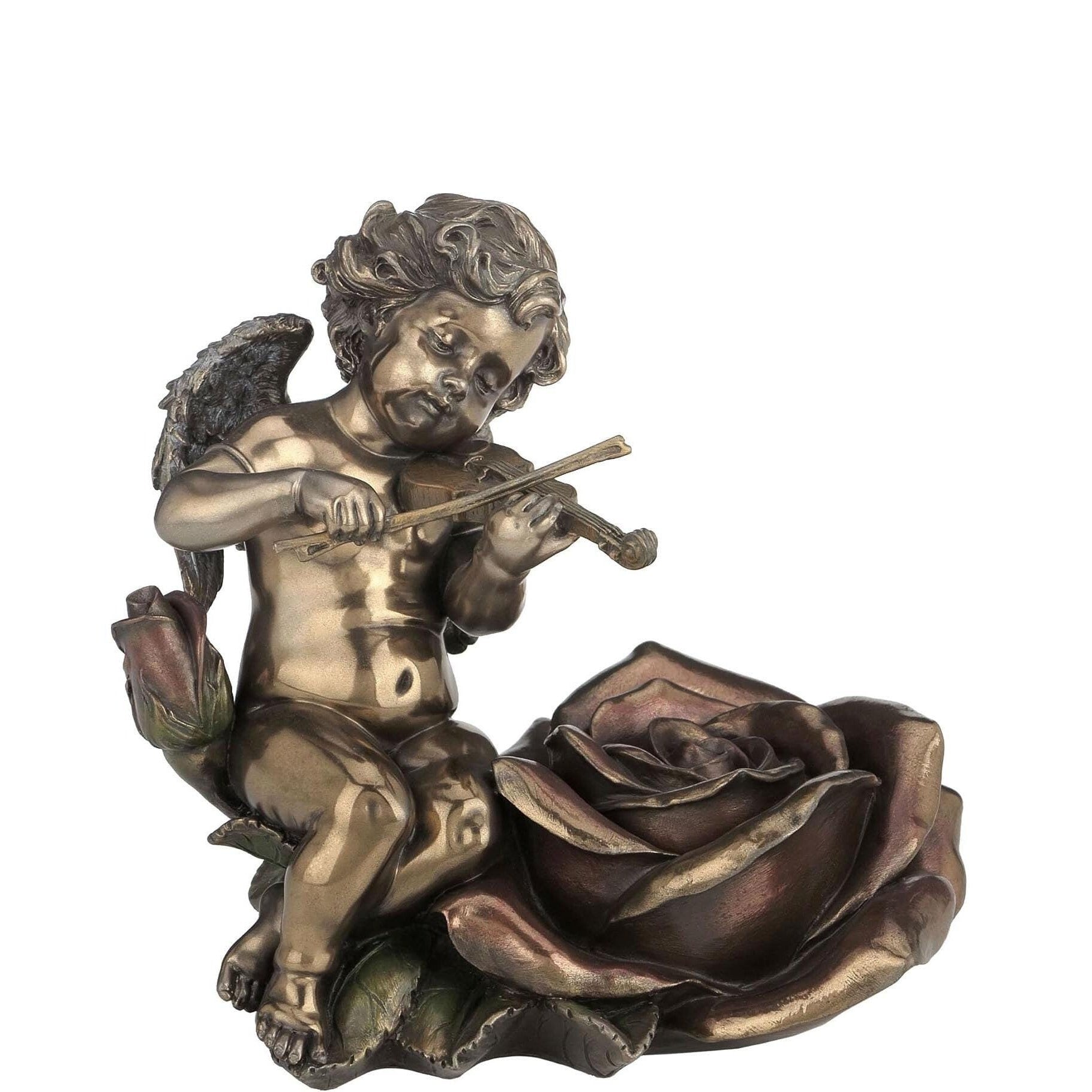 Violin-Playing Angel Candlestick.